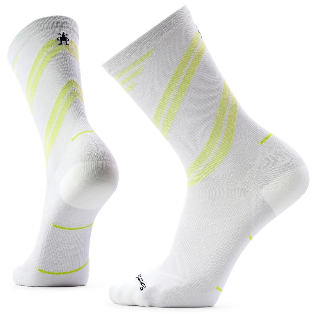 Чорапи за бягане Smartwool Run Zero Cushion Crew Socks Running socks - White