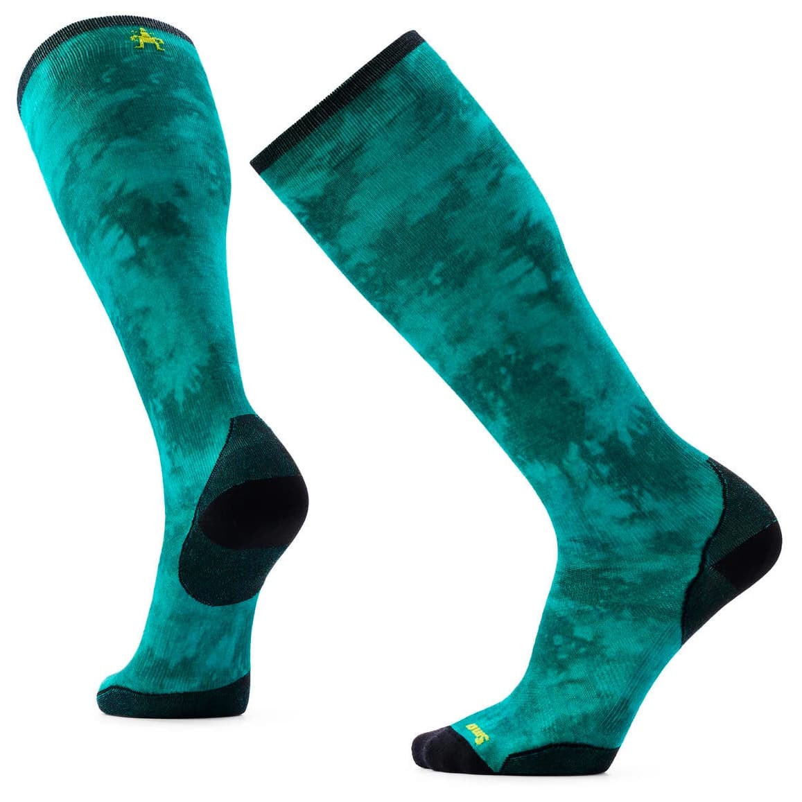 Ски чорапи Smartwool Ski Zero Cushion Shale Print OTC Socks Ski socks - Dusty Teal