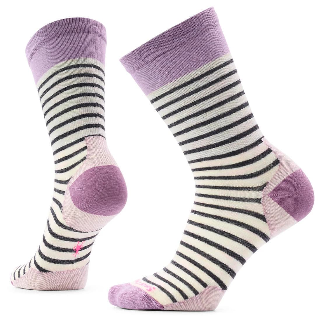 Дамски спортни чорапи Smartwool Women's Everyday Pin Stripe Crew Socks Sports socks - Purple Dawn