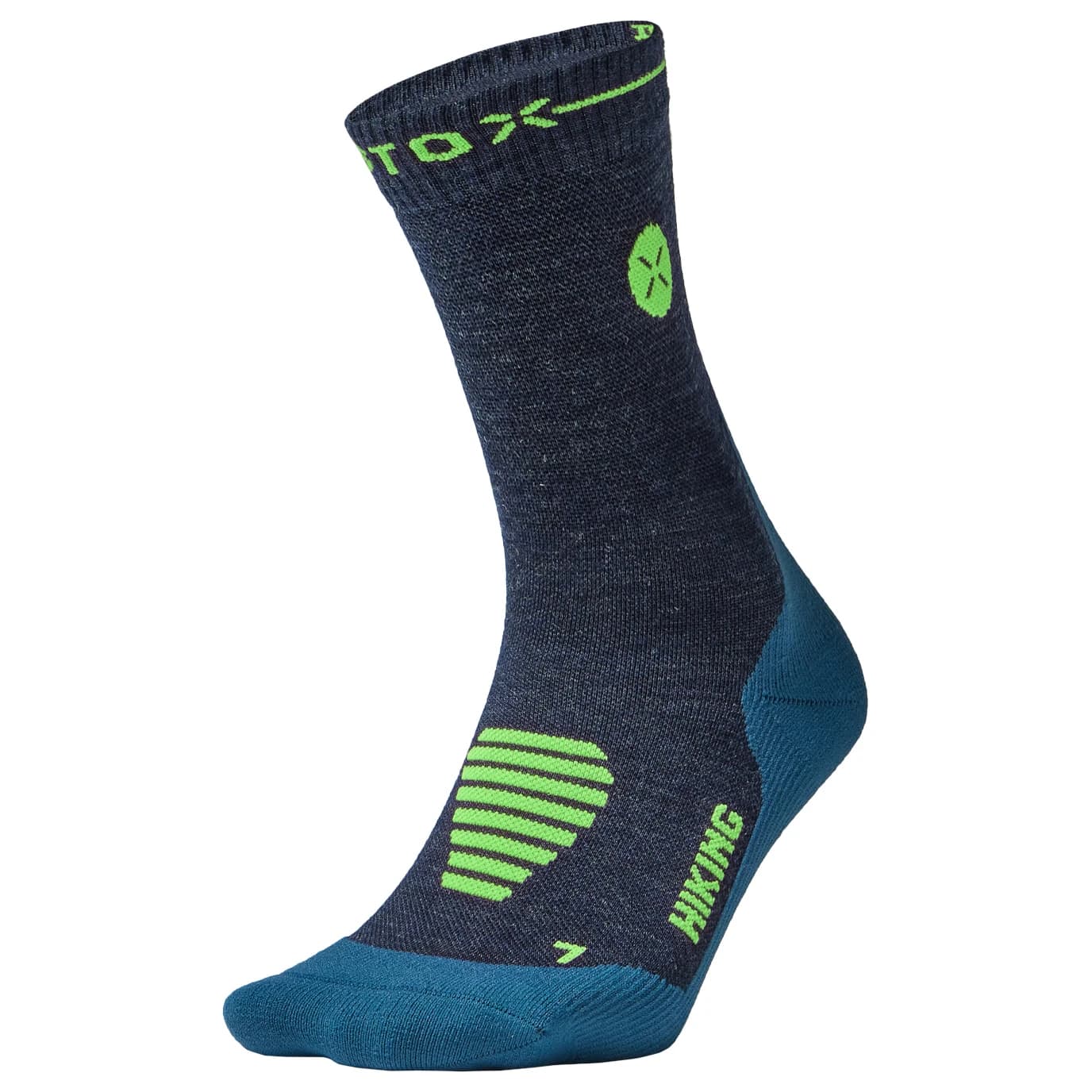 Мъжки мериносови чорапи STOX Energy Socks Hiking Merino Ankle Socks Merino socks - Dark Blue / Green