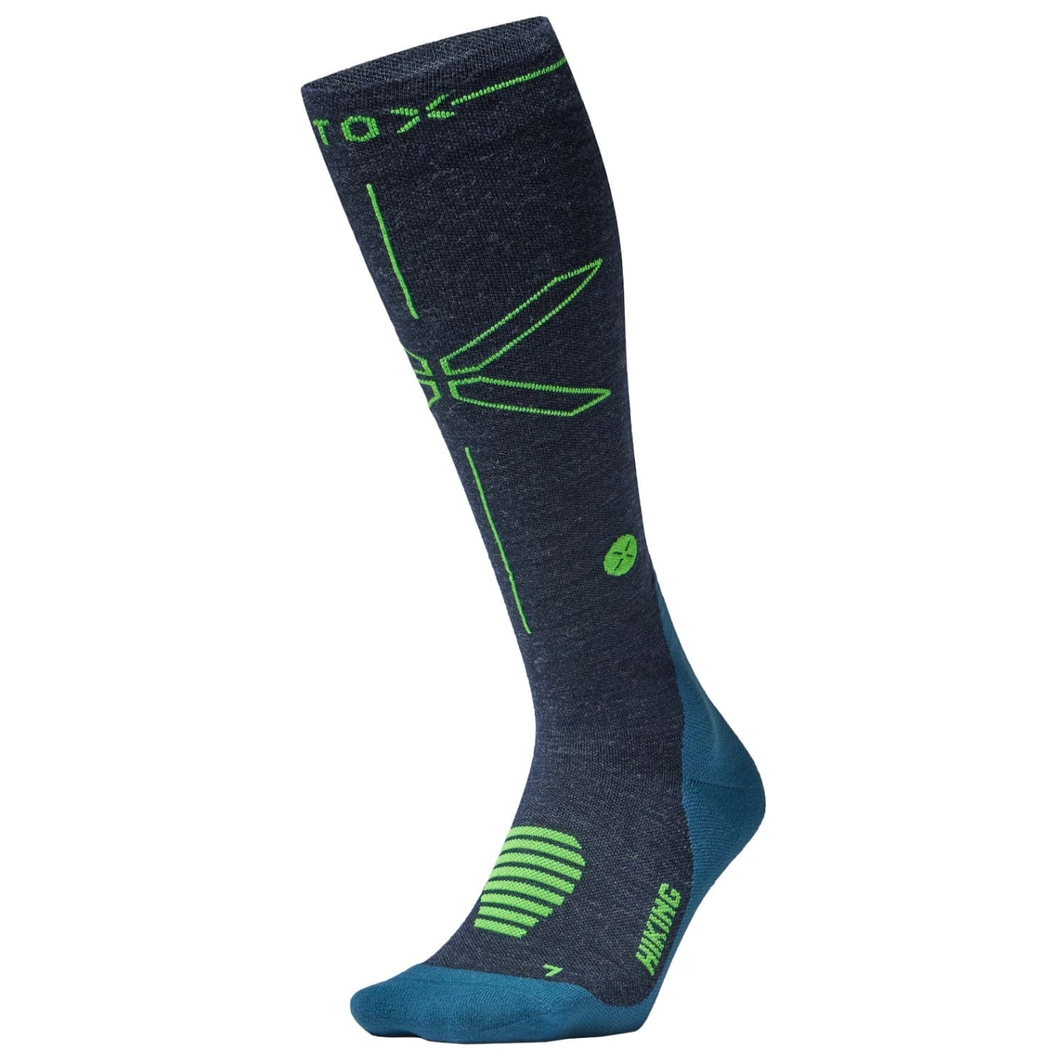 Мъжки мериносови чорапи STOX Energy Socks Hiking Merino Socks Walking socks - Dark Blue / Green
