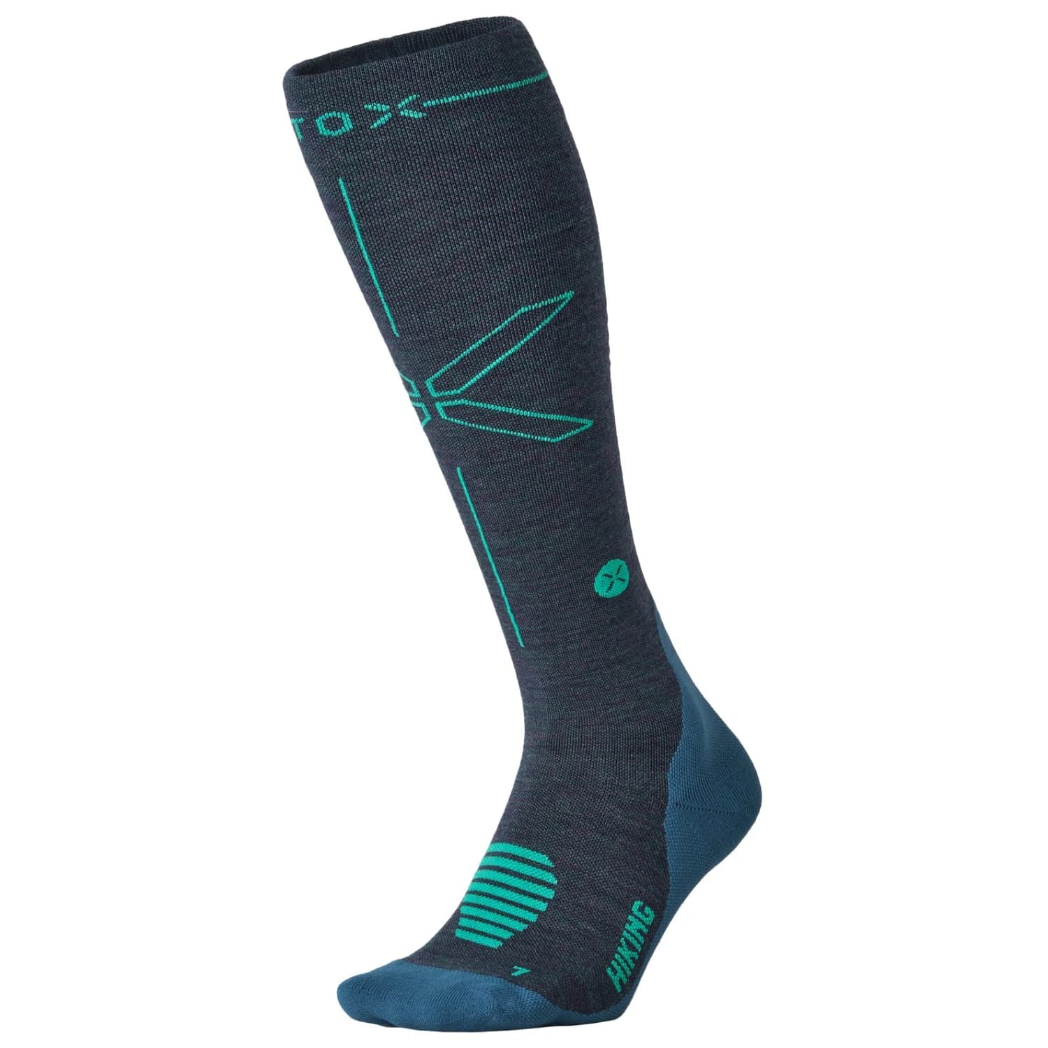Мъжки мериносови чорапи STOX Energy Socks Hiking Merino Socks Walking socks - Teal / Light Green