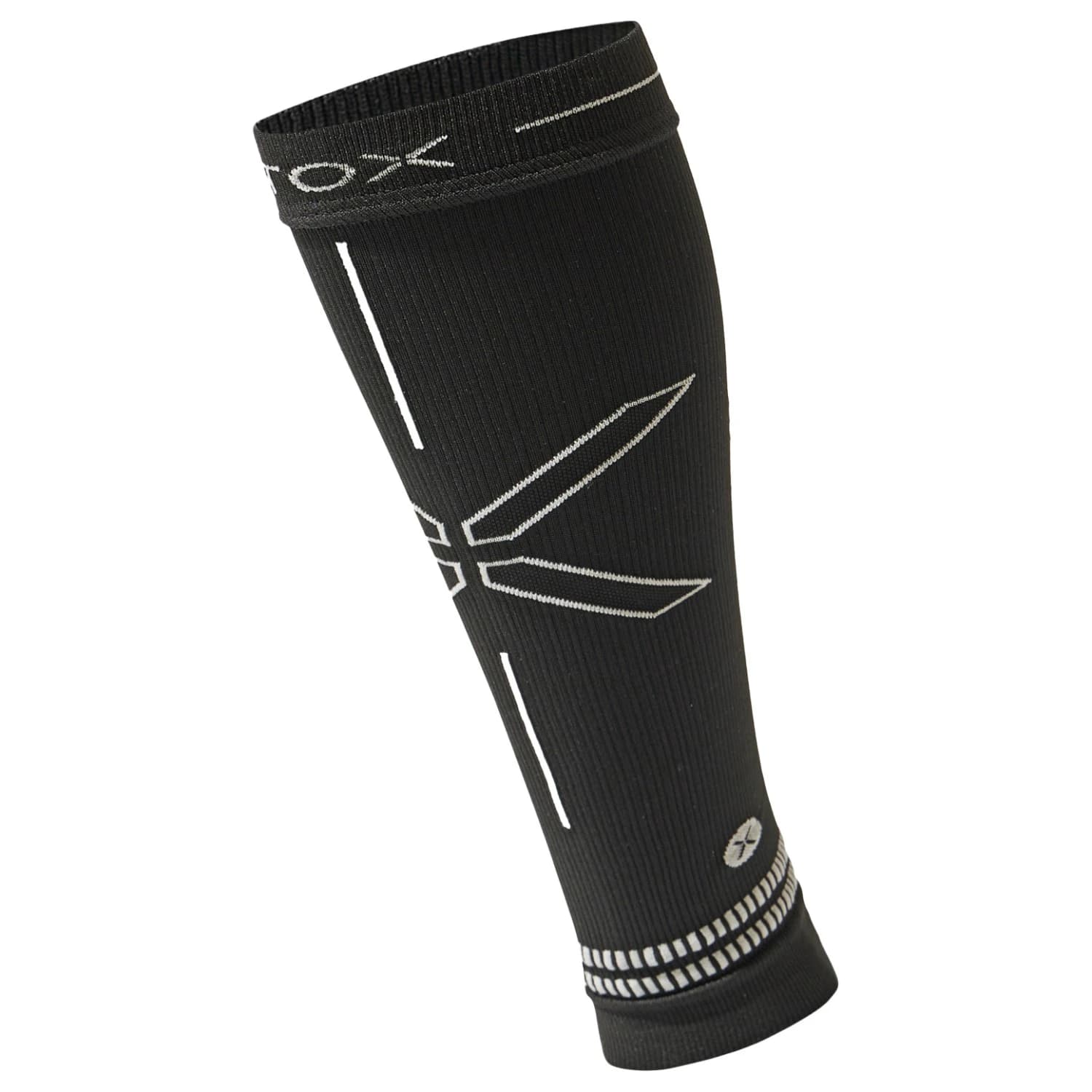 Мъжки чорапи за бягане STOX Energy Socks Running Calf Sleeves Leg warmers - Black / Light Grey
