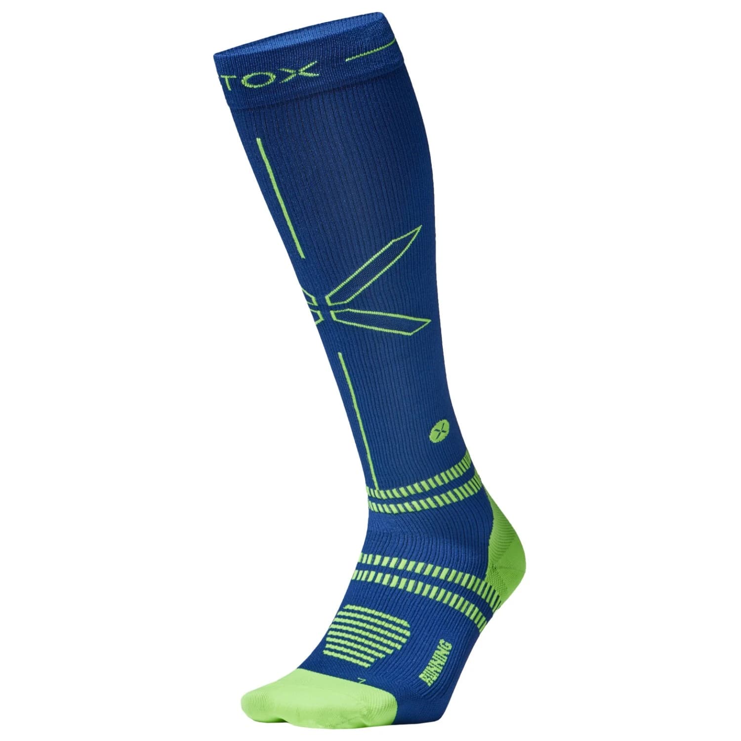 Мъжки чорапи за бягане STOX Energy Socks Running Socks - Dark Blue / Yellow