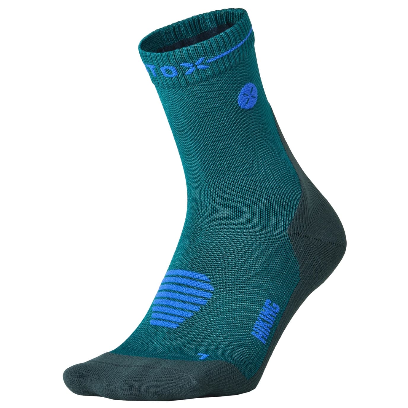 Дамски туристически чорапи STOX Energy Socks Women's Hiking Dryarn Ankle Socks Walking socks - Green / Blue