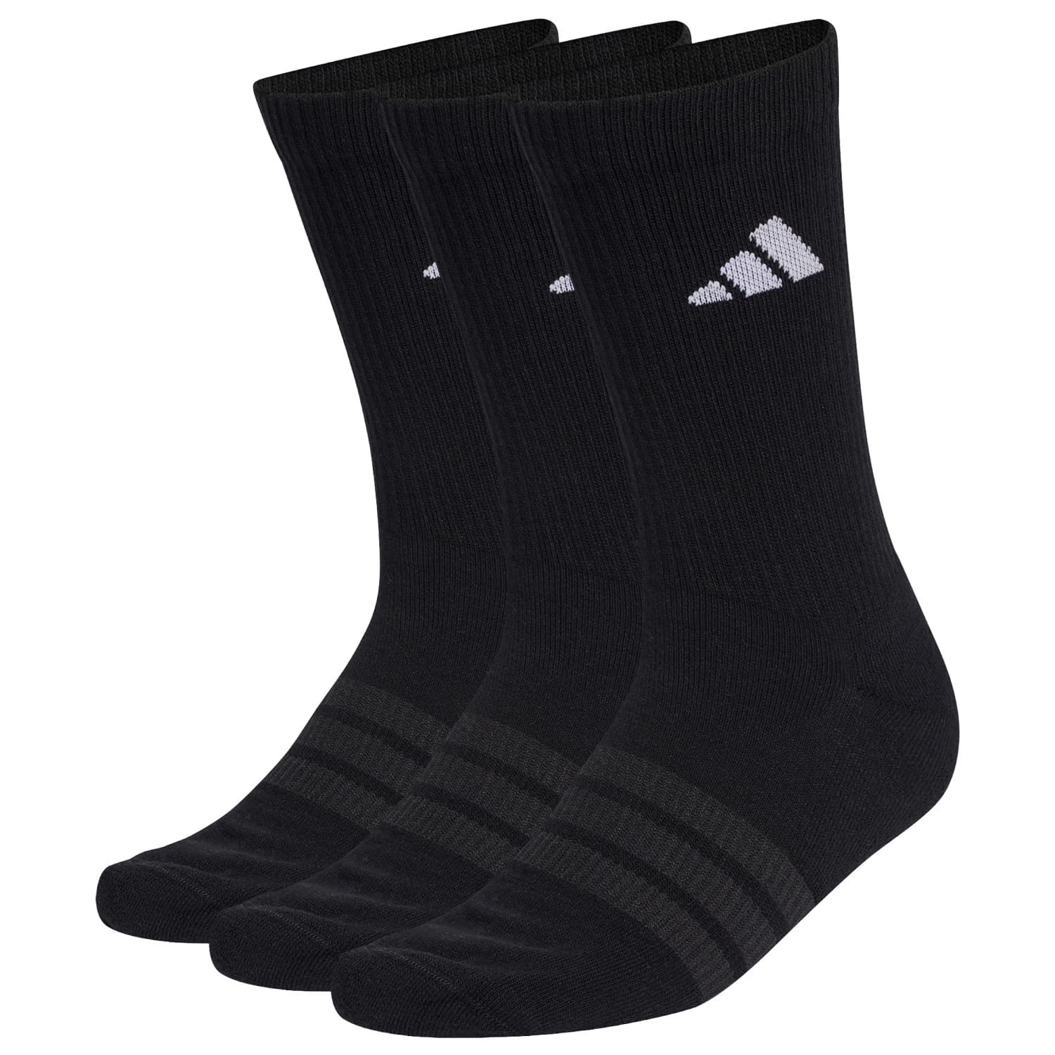 Мъжки спортни чорапи adidas Cushioned Sportswear Crew Socks 3 Pair Pack Sports socks - Black / Black / White