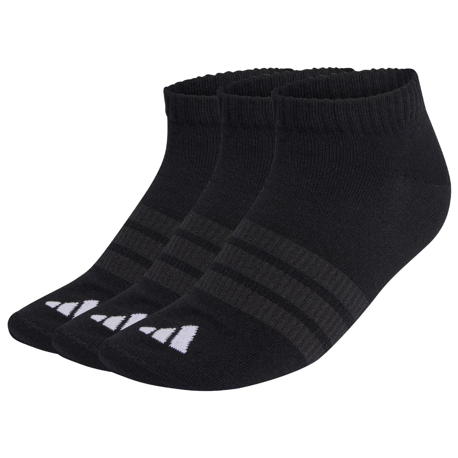 Мъжки спортни чорапи adidas Thin&Light Essentials Low Cut Socks 3 Pack Sports socks - Black / Black / White