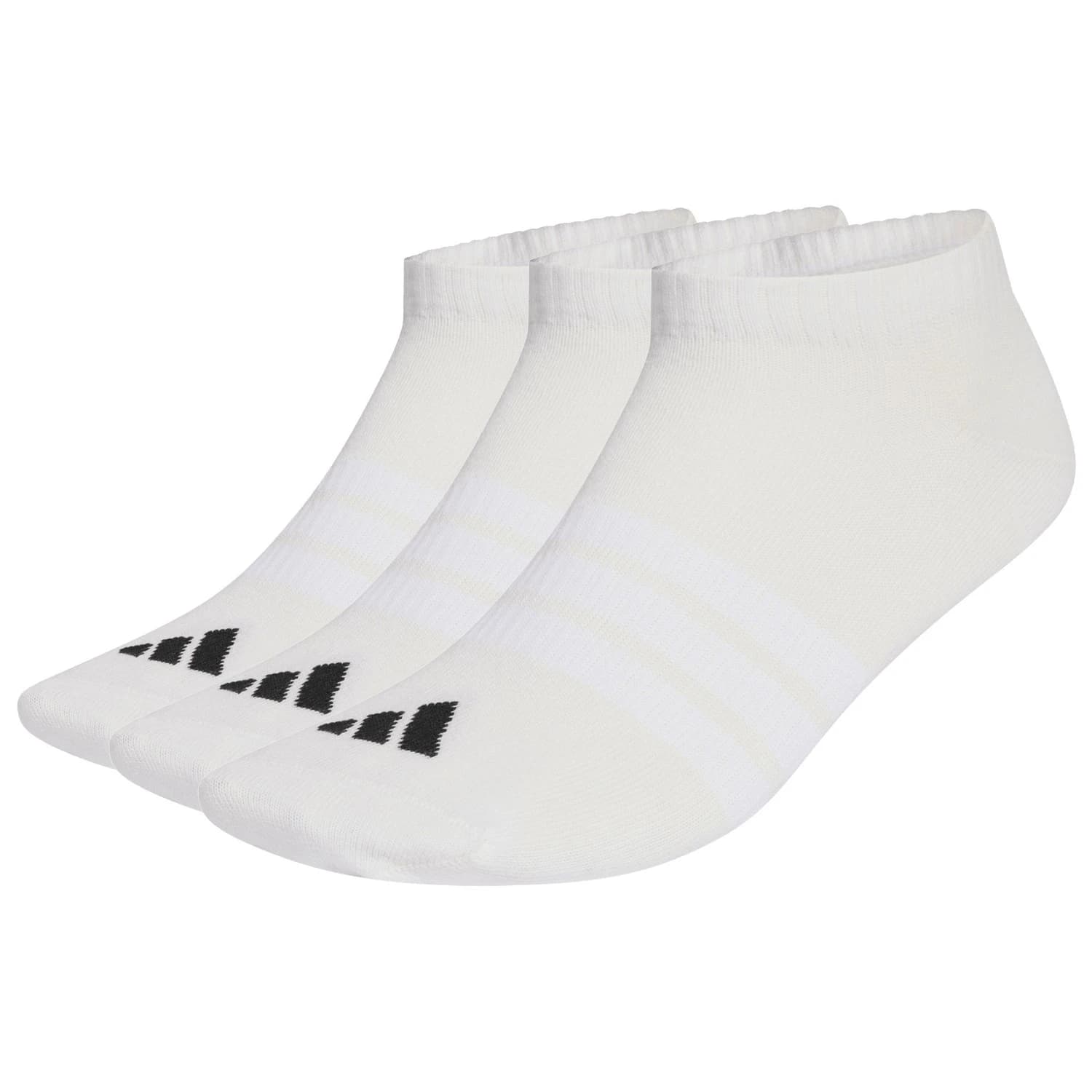 Мъжки спортни чорапи adidas Thin&Light Essentials Low Cut Socks 3 Pack Sports socks - White / White / Black