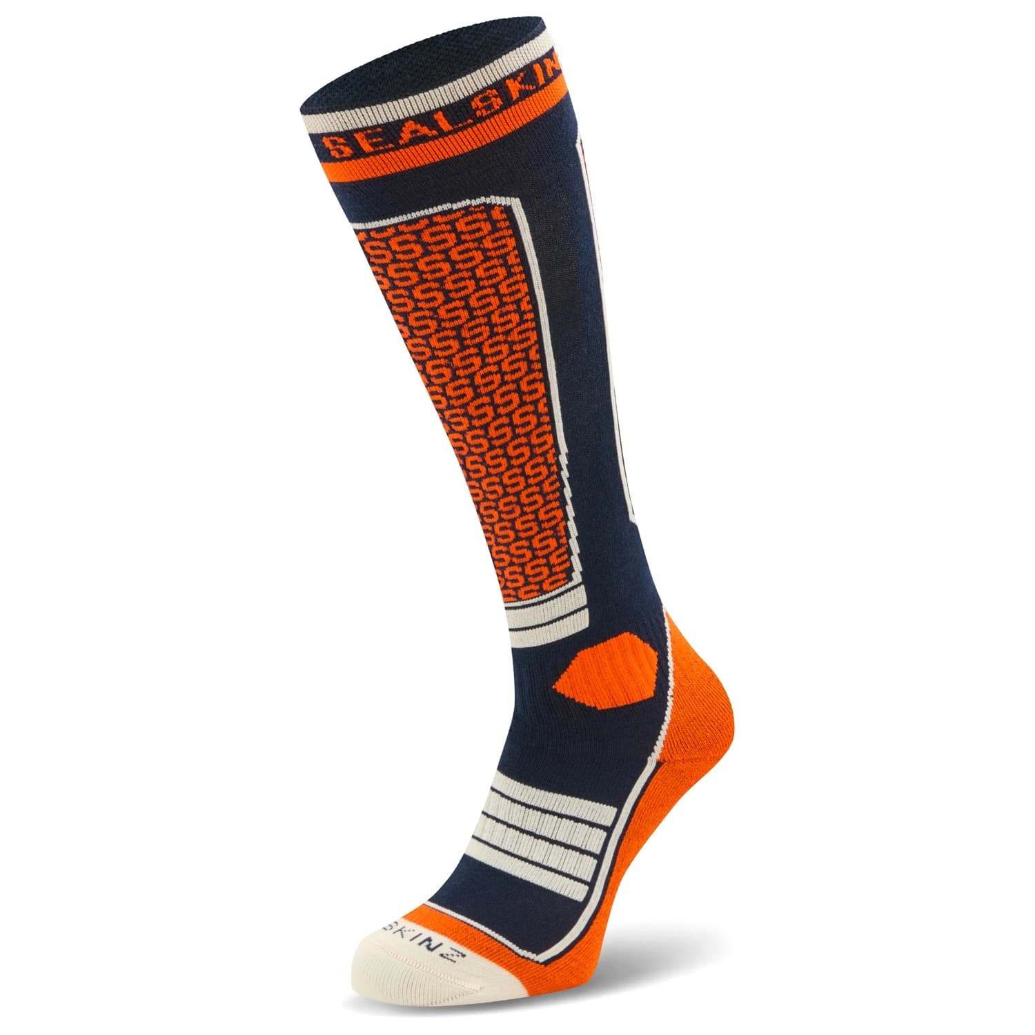 Ски чорапи Sealskinz Northwold Ski socks - Orange