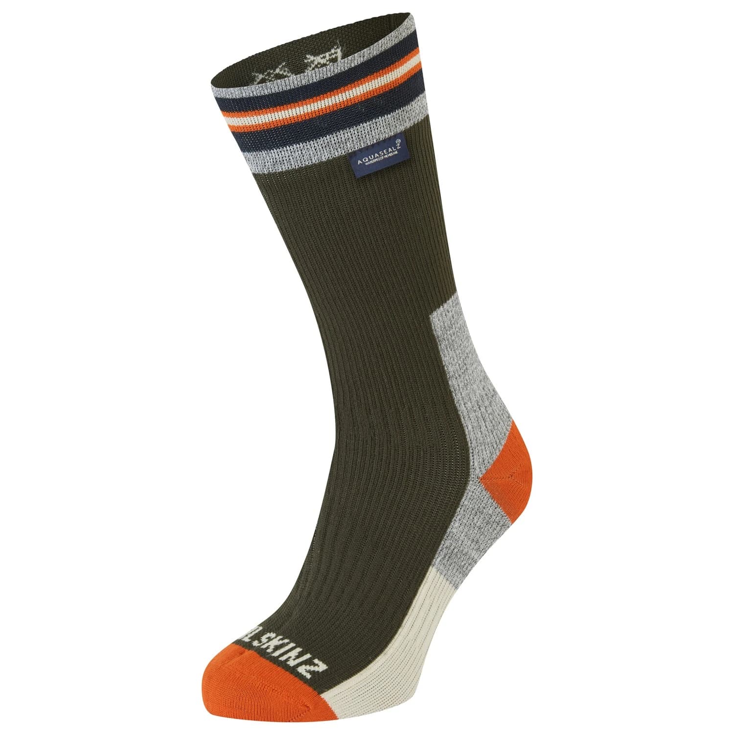 Туристически чорапи Sealskinz Norwich Walking socks - Olive