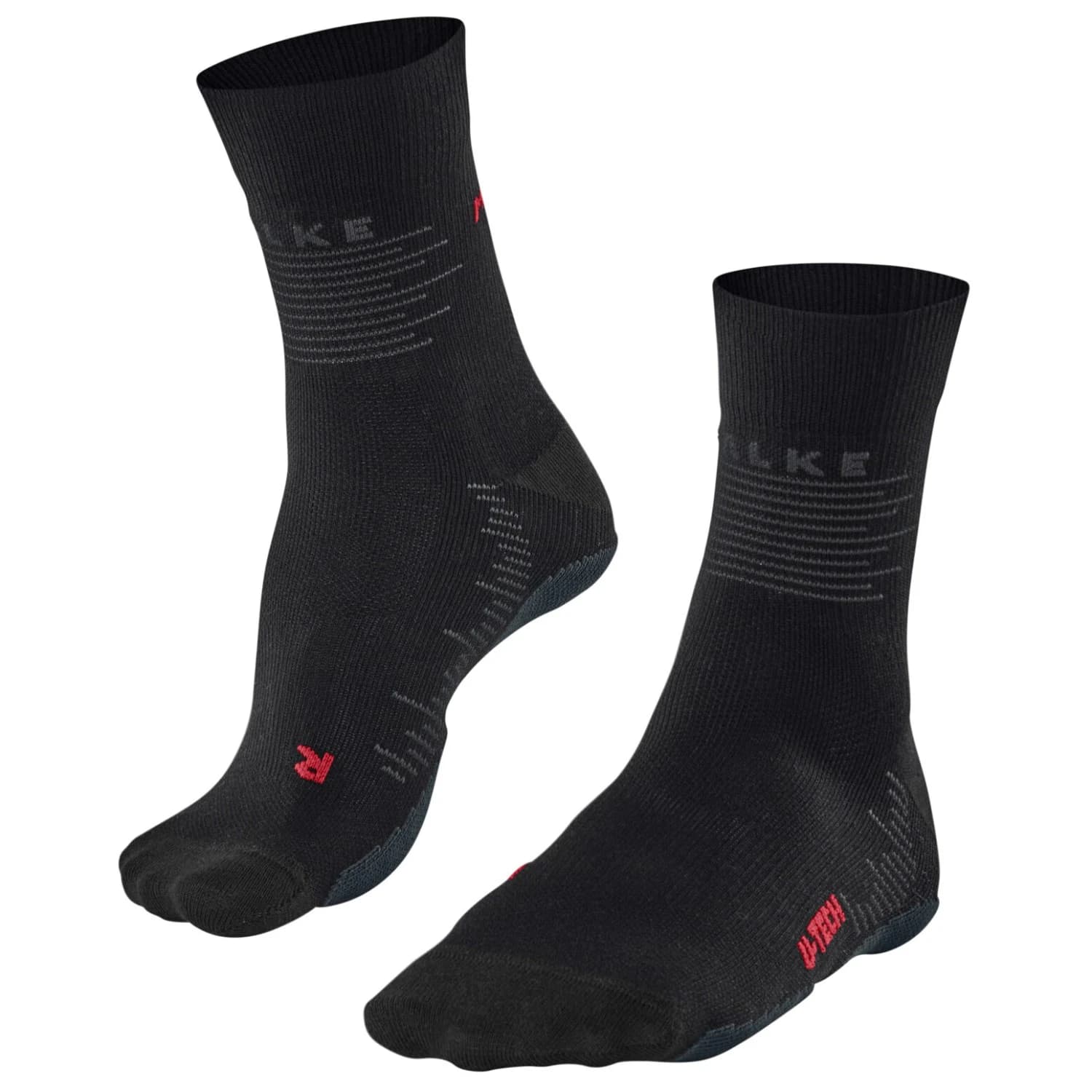 Дамски чорапи за бягане Falke Women's RU True Motion Running socks - Black