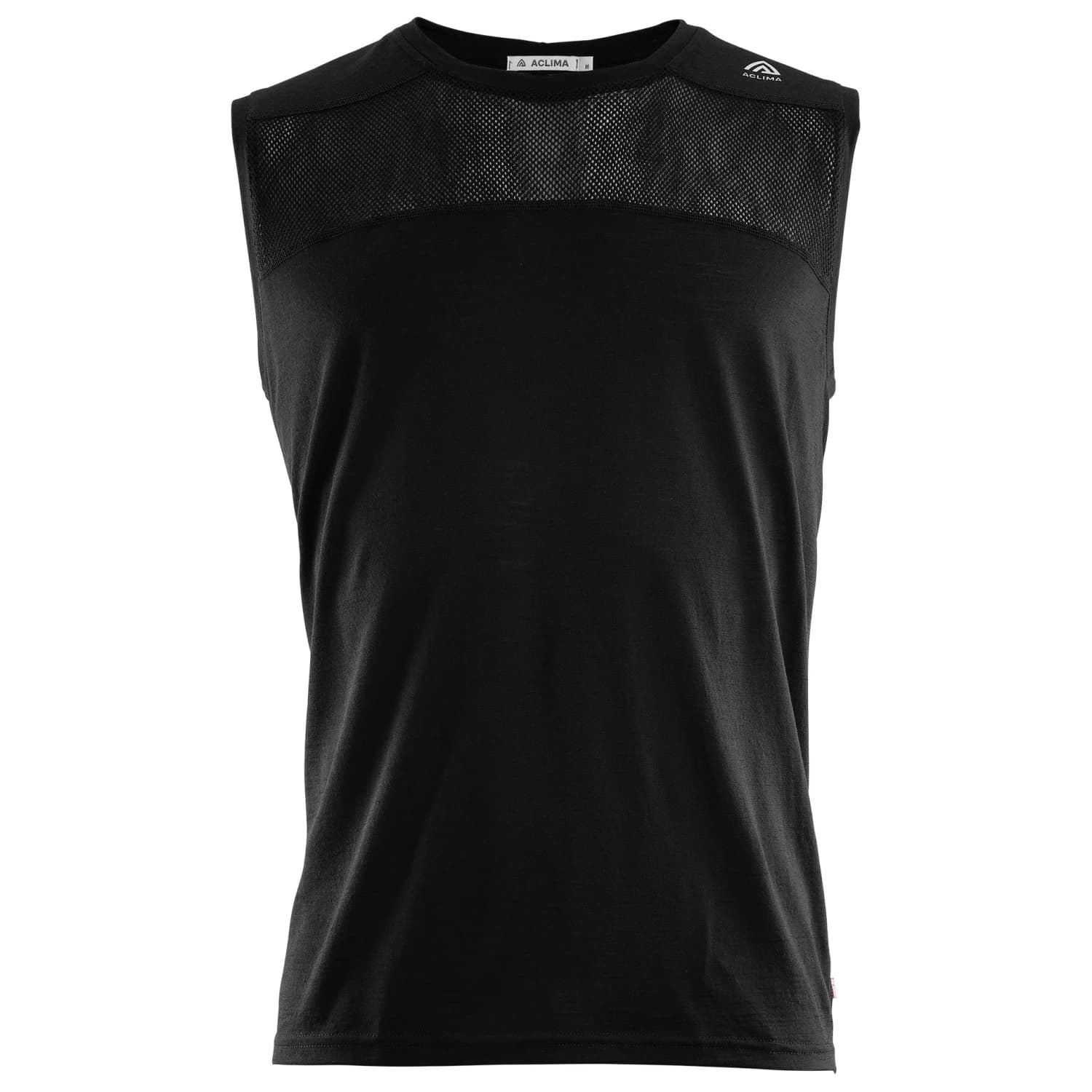 Мъжка мериносова блуза Aclima Lightwool Sports Singlet Merino shirt - Jet Black