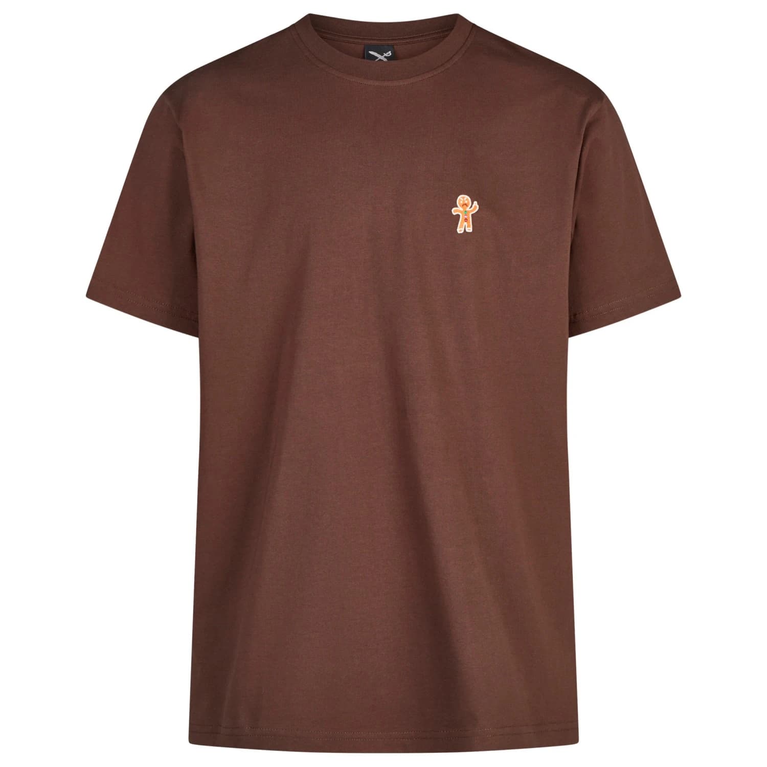 Мъжка тениска Iriedaily Cookieman Emb Tee T-shirt - Dark Coffee