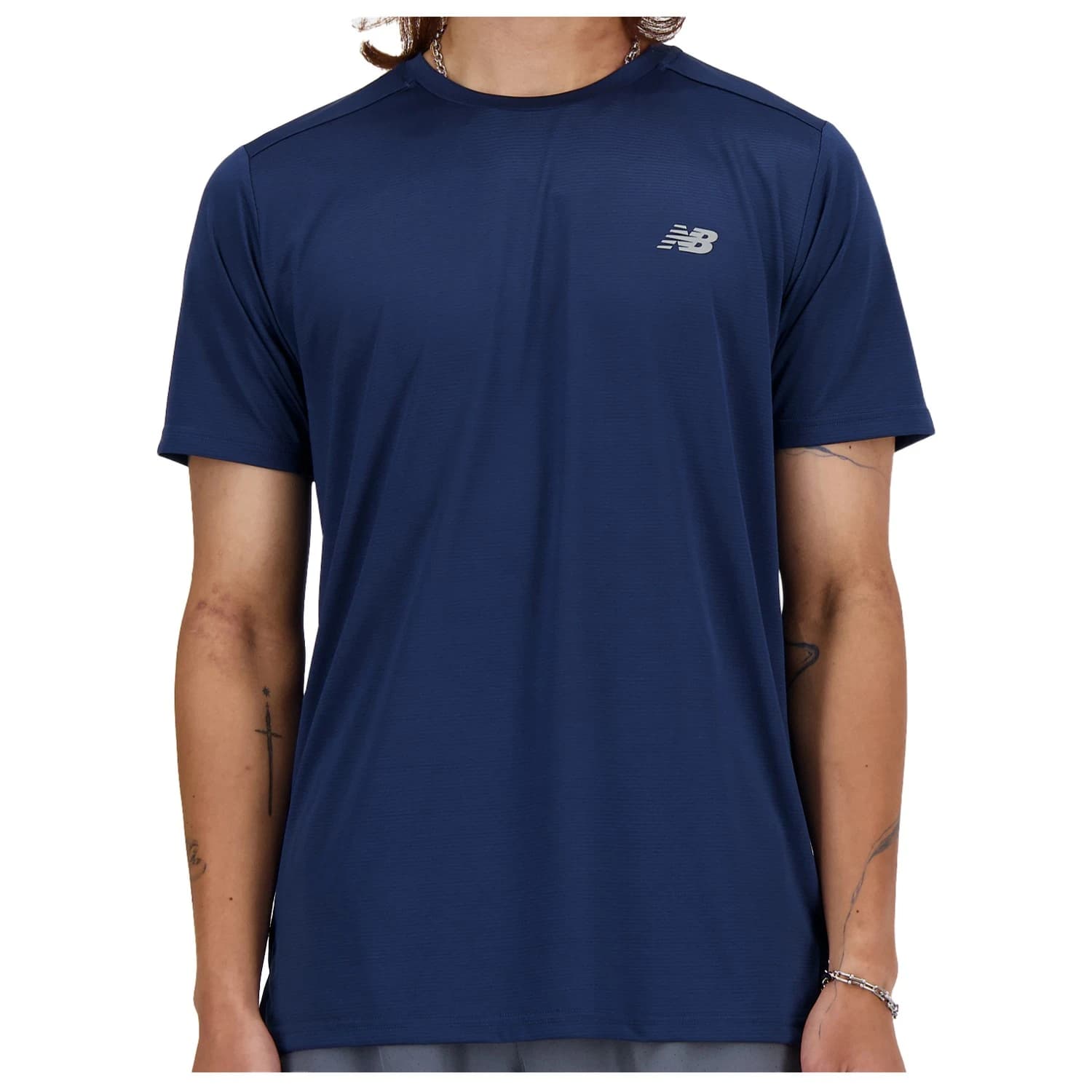 Мъжка тениска New Balance Sport Essentials Run S/S Running shirt - Navy