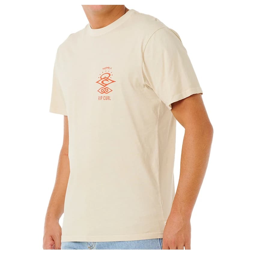 Мъжка тениска Rip Curl Search Icon Tee T-shirt - Vintage White