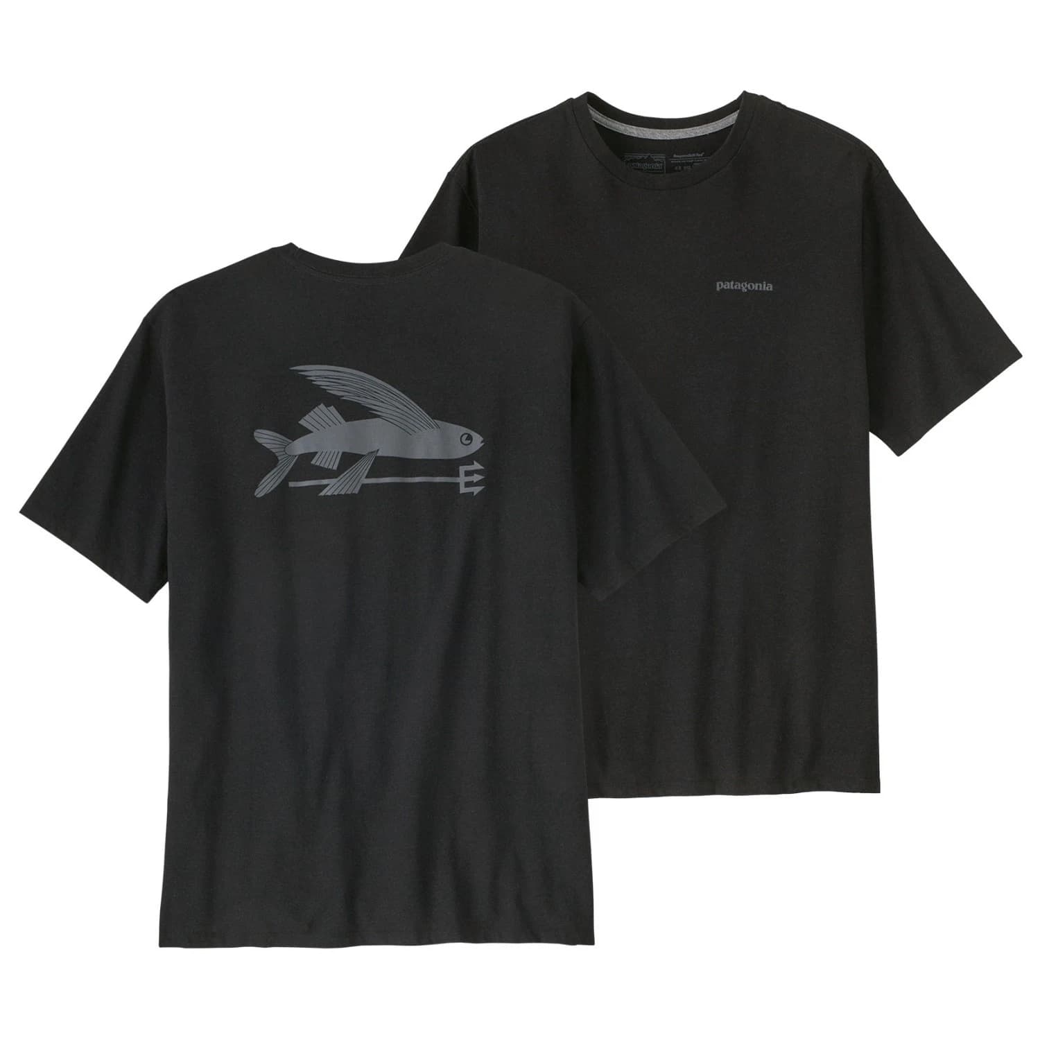 Мъжка тениска Patagonia Flying Fish Responsibili-Tee T-shirt - Ink Black