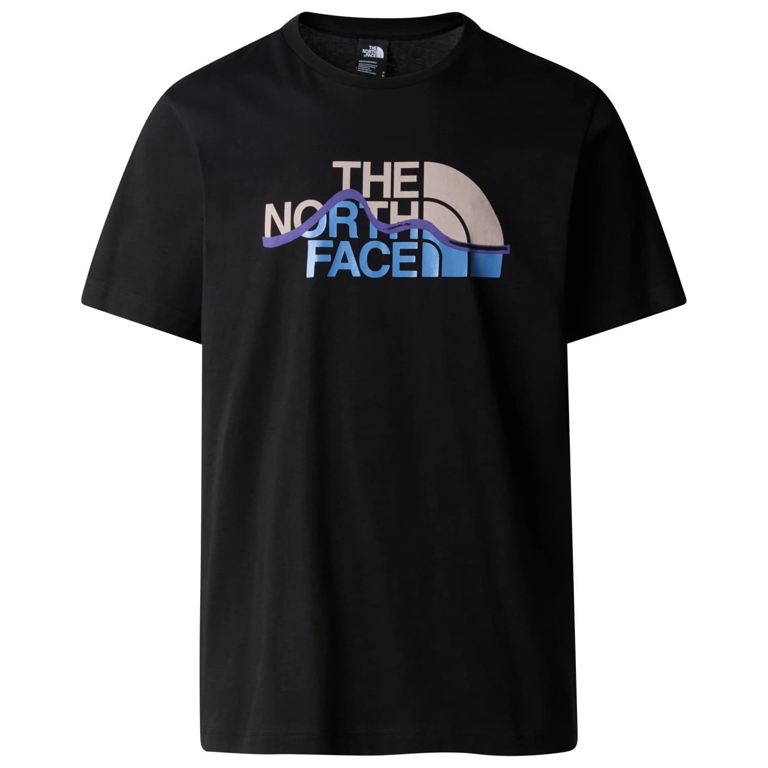Мъжка тениска The North Face S/S Mountain Line Tee T-shirt - TNF Black