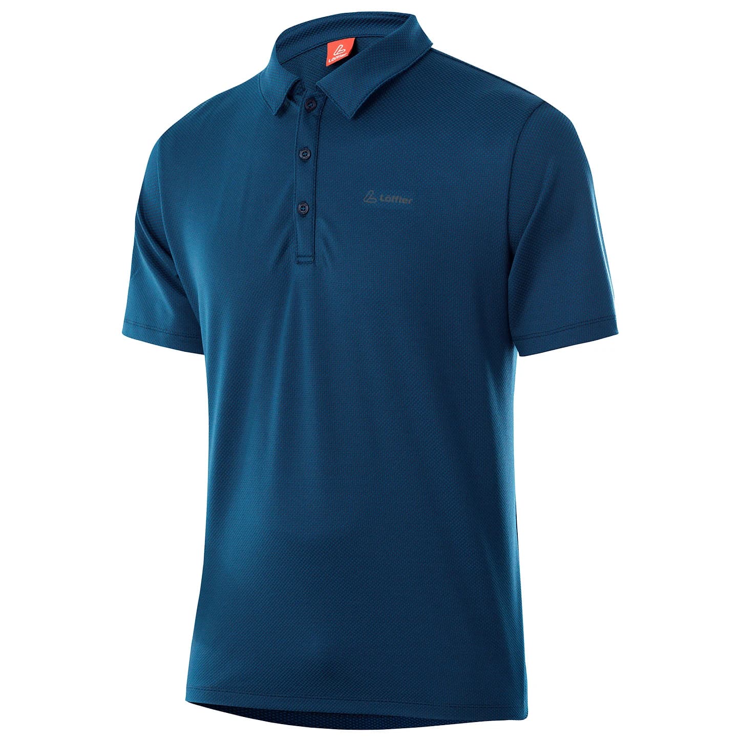 Мъжка поло тениска Löffler Poloshirt Tencel Comfort Fit Polo shirt - Dark Blue