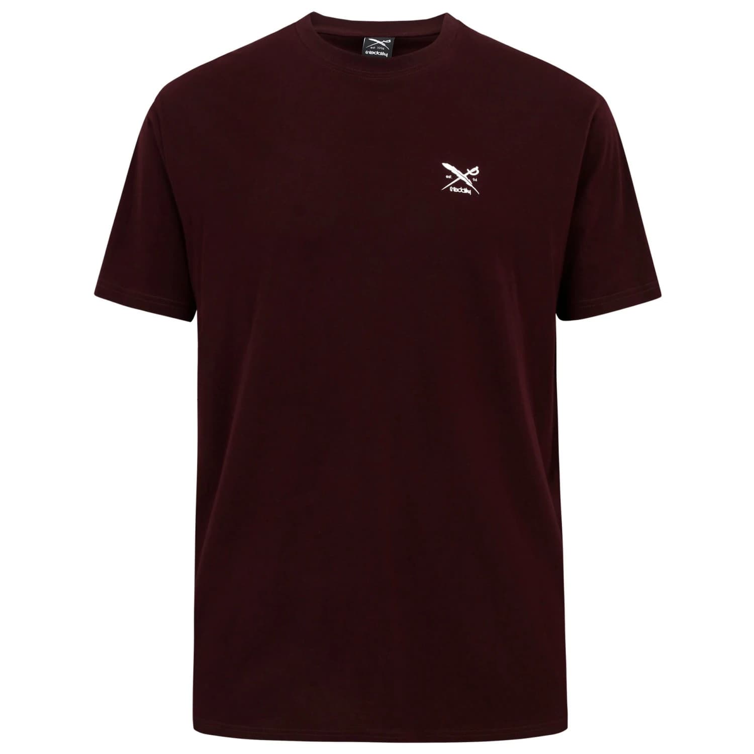 Мъжка тениска Iriedaily Chestflag Tee T-shirt - Aubergine