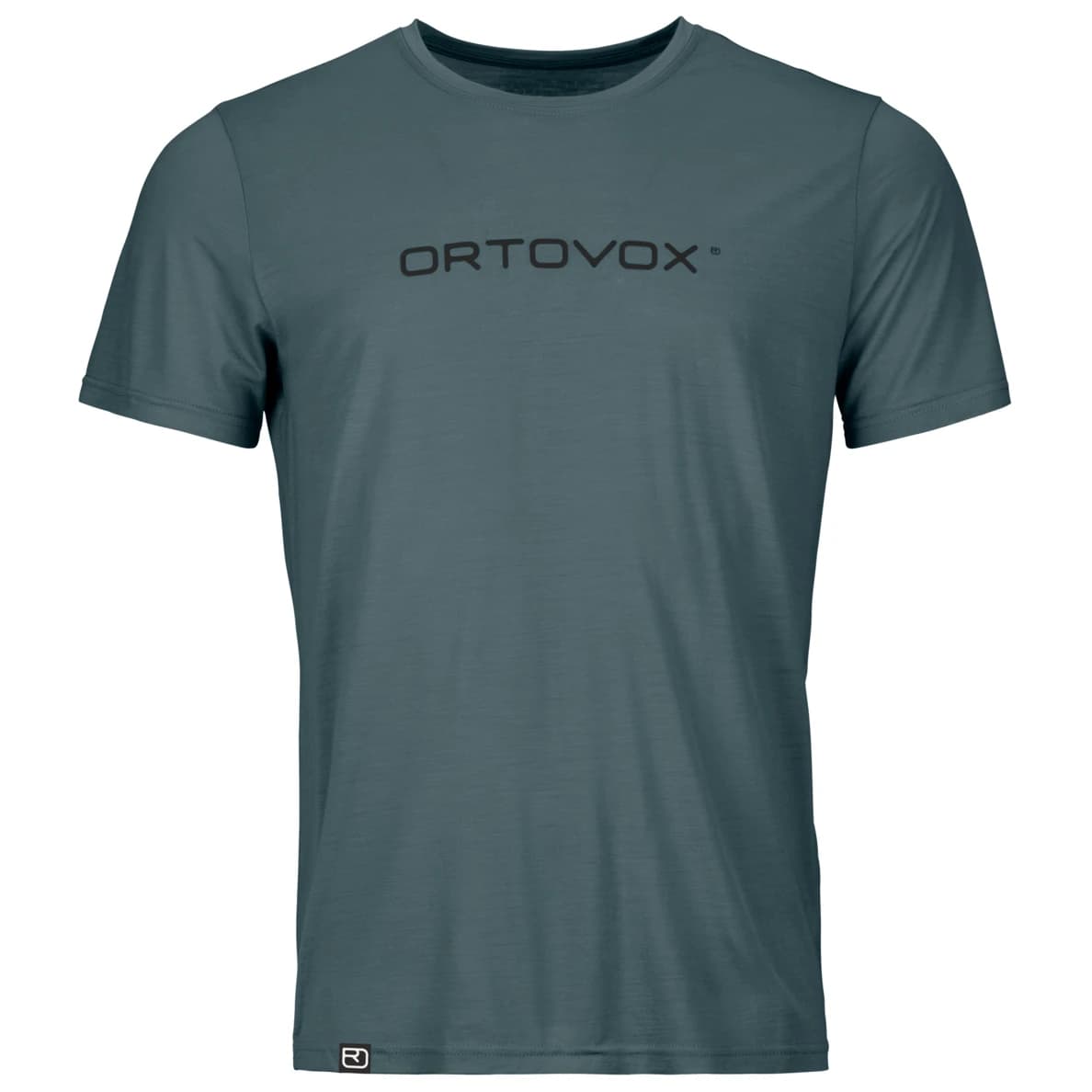 Мъжка мериносова блуза Ortovox 150 Cool Brand T-Shirt Merino shirt - Dark Arctic Grey