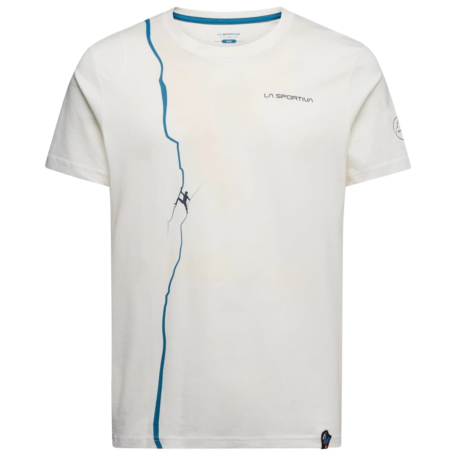 Тениска La Sportiva Route T-shirt - Chalk / Lake