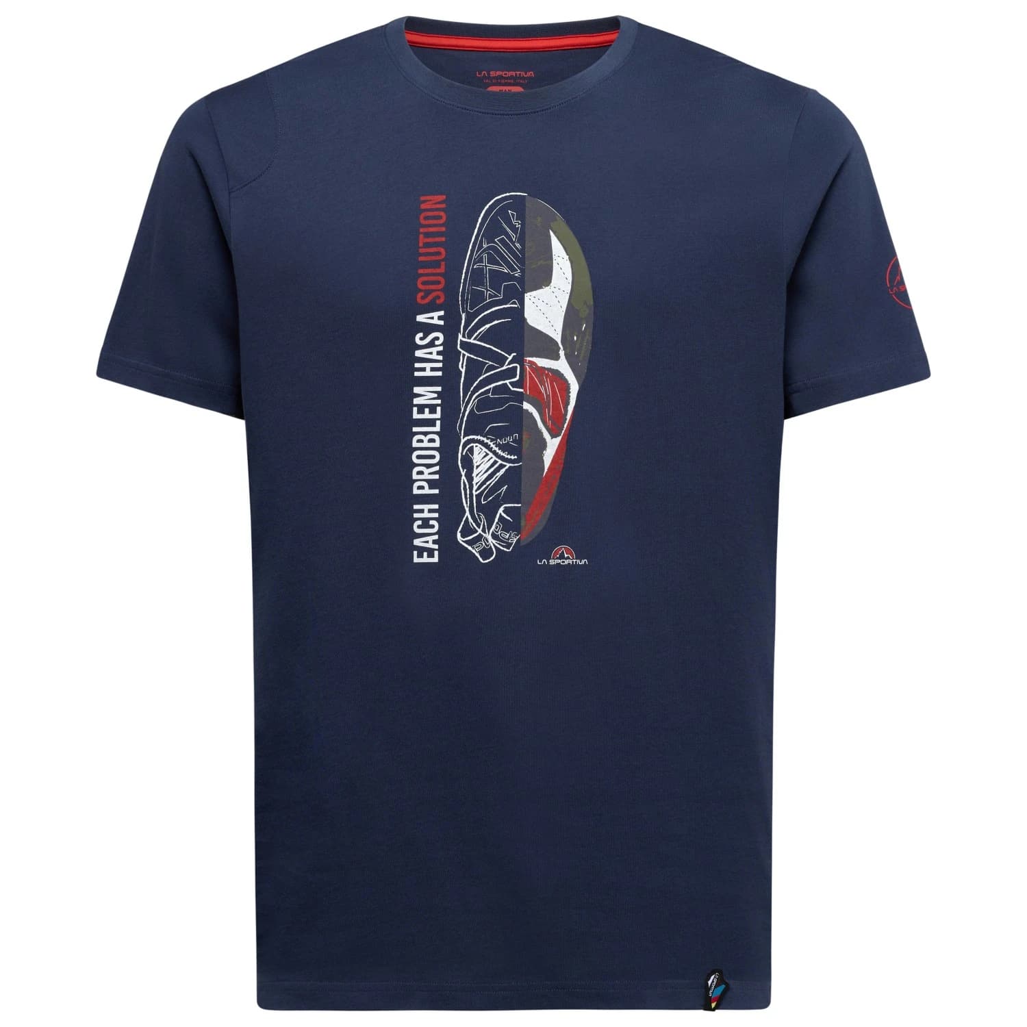 Мъжка тениска La Sportiva Solution T-shirt - Night Sky / Mountain Red