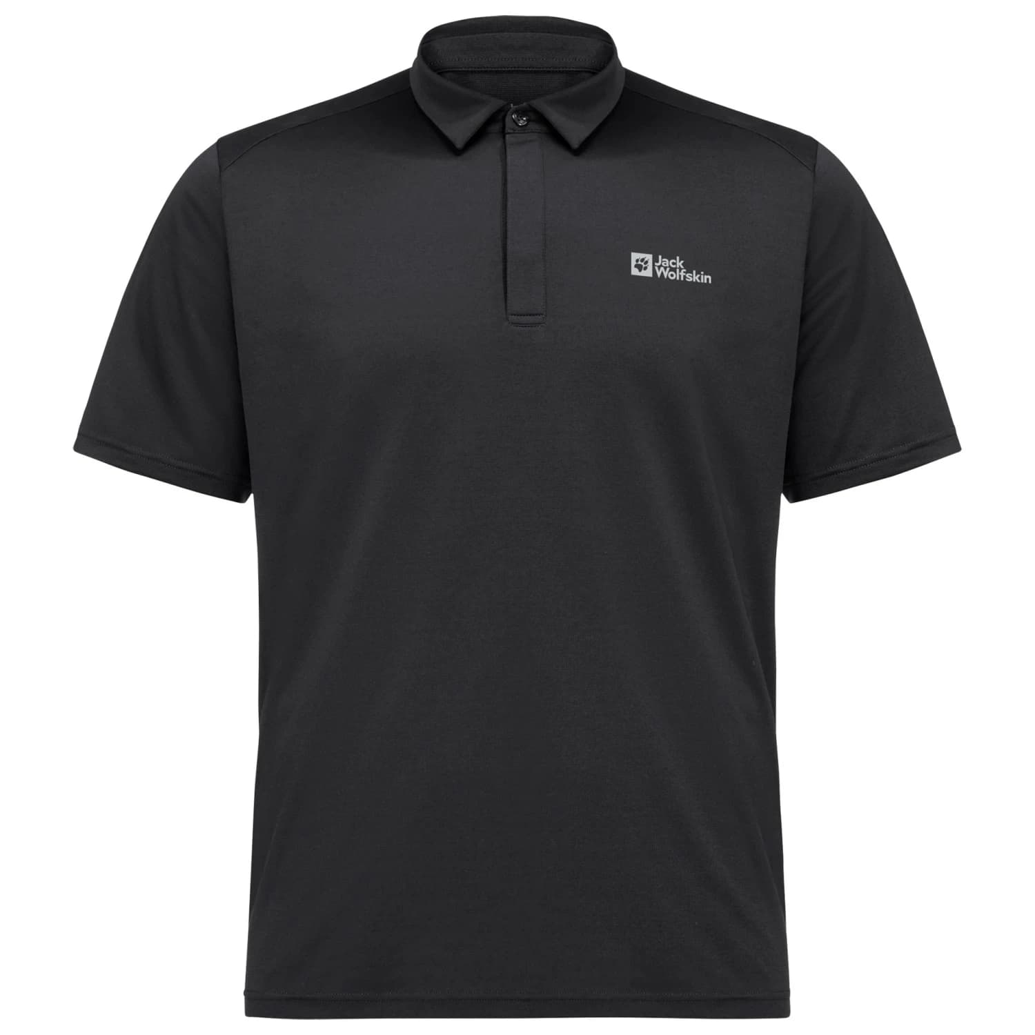 Мъжка поло тениска Jack Wolfskin Delgami Polo shirt - Black