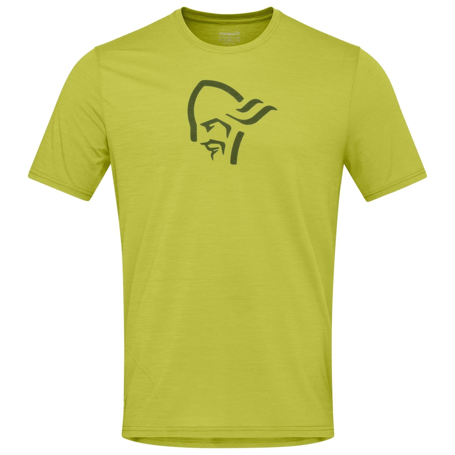 Мъжка мериносова блуза Norrøna Femund Equaliser Merino T- Shirt Merino shirt - Golden Lime