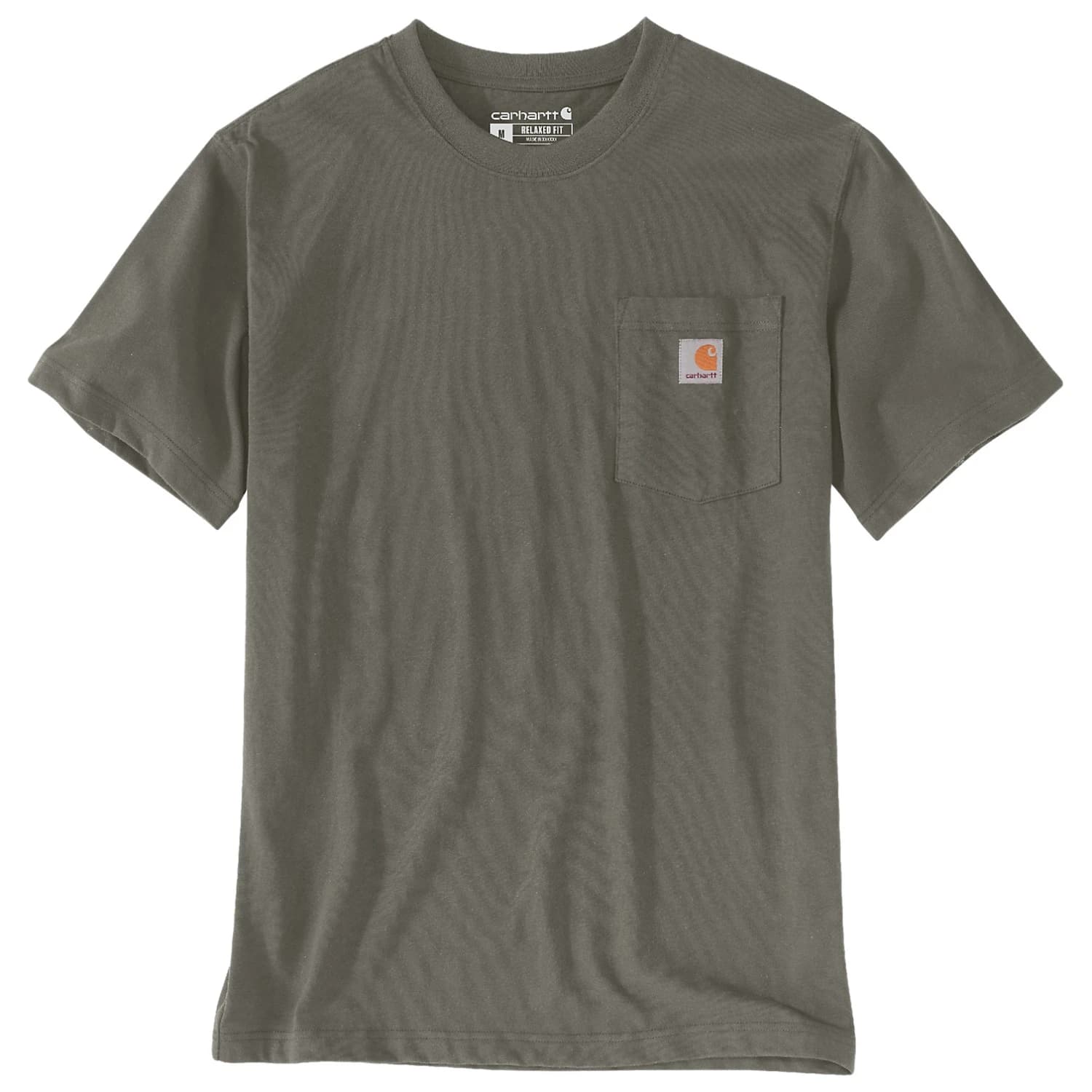 Тениска Carhartt K87 Pocket S/S T-shirt - Dusty Olive