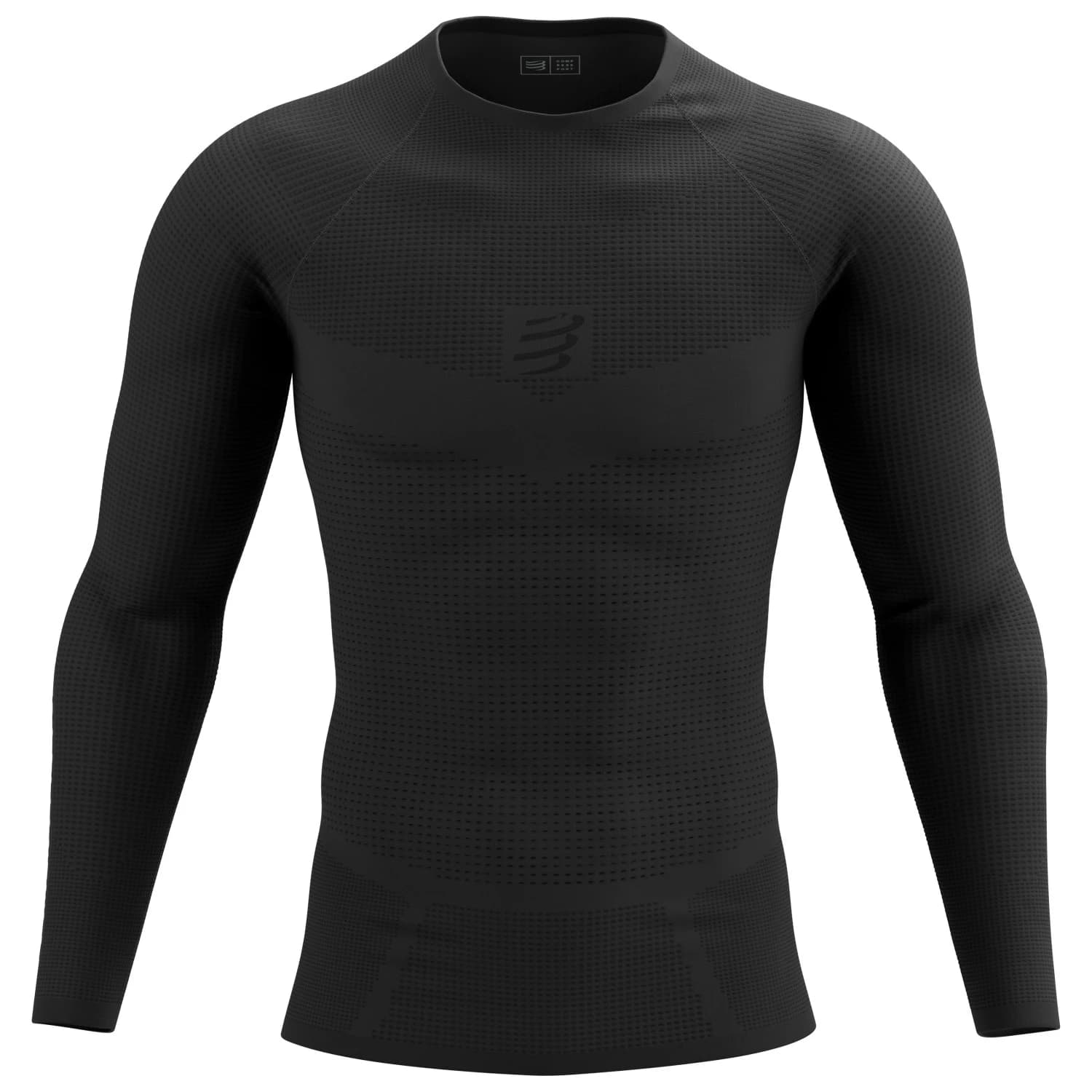 Мъжка тениска Compressport On/Off Base Layer L/S Top Running shirt - Black