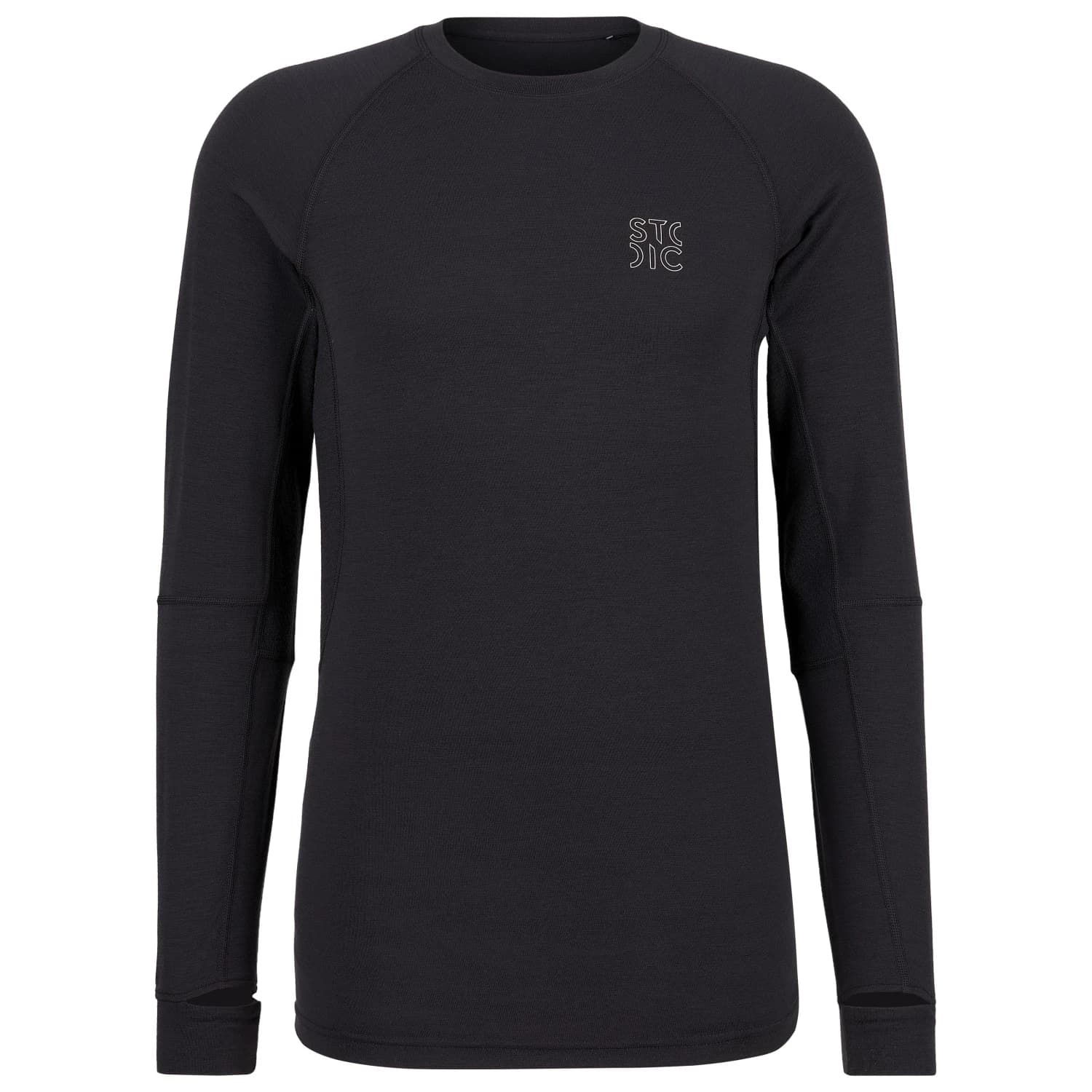 Мъжка мериносова блуза Stoic MerinoMesh150 SadjemSt. L/S Merino shirt - Black