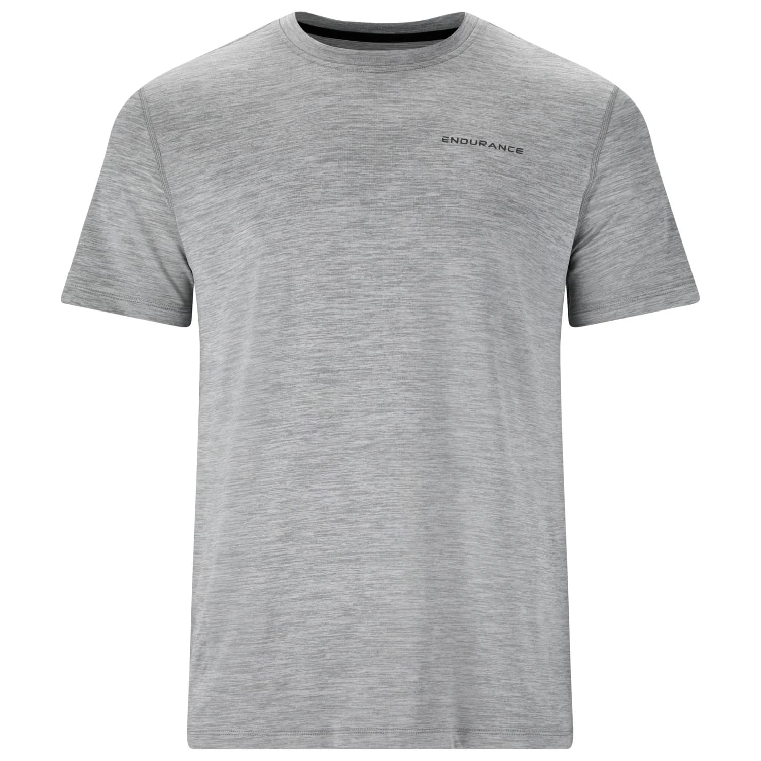 Мъжка спортна тениска ENDURANCE Abdon Melange S/S Tee Sport shirt - Light Grey Melange
