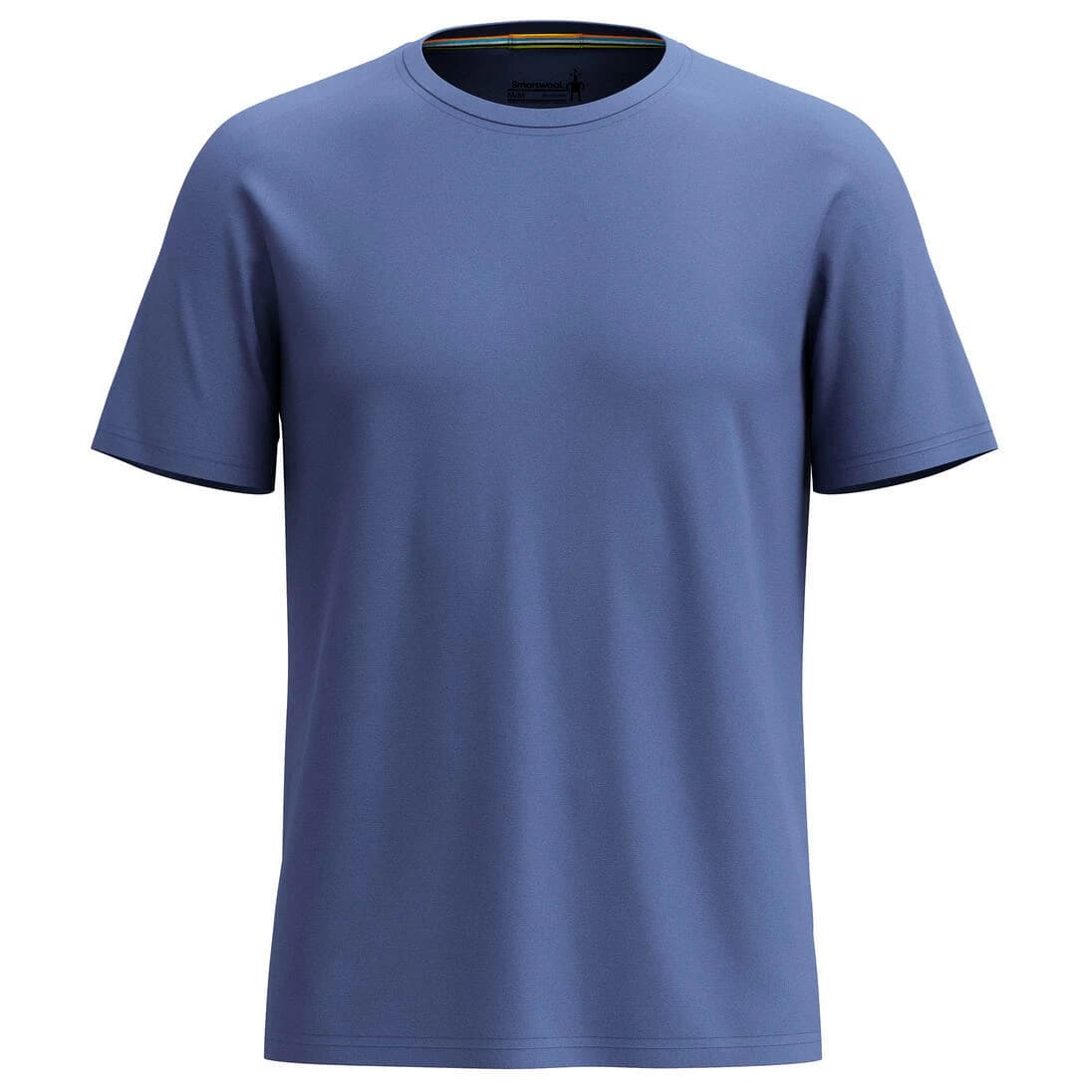 Мъжка мериносова блуза Smartwool Active S/S Merino shirt - Nightfall Blue