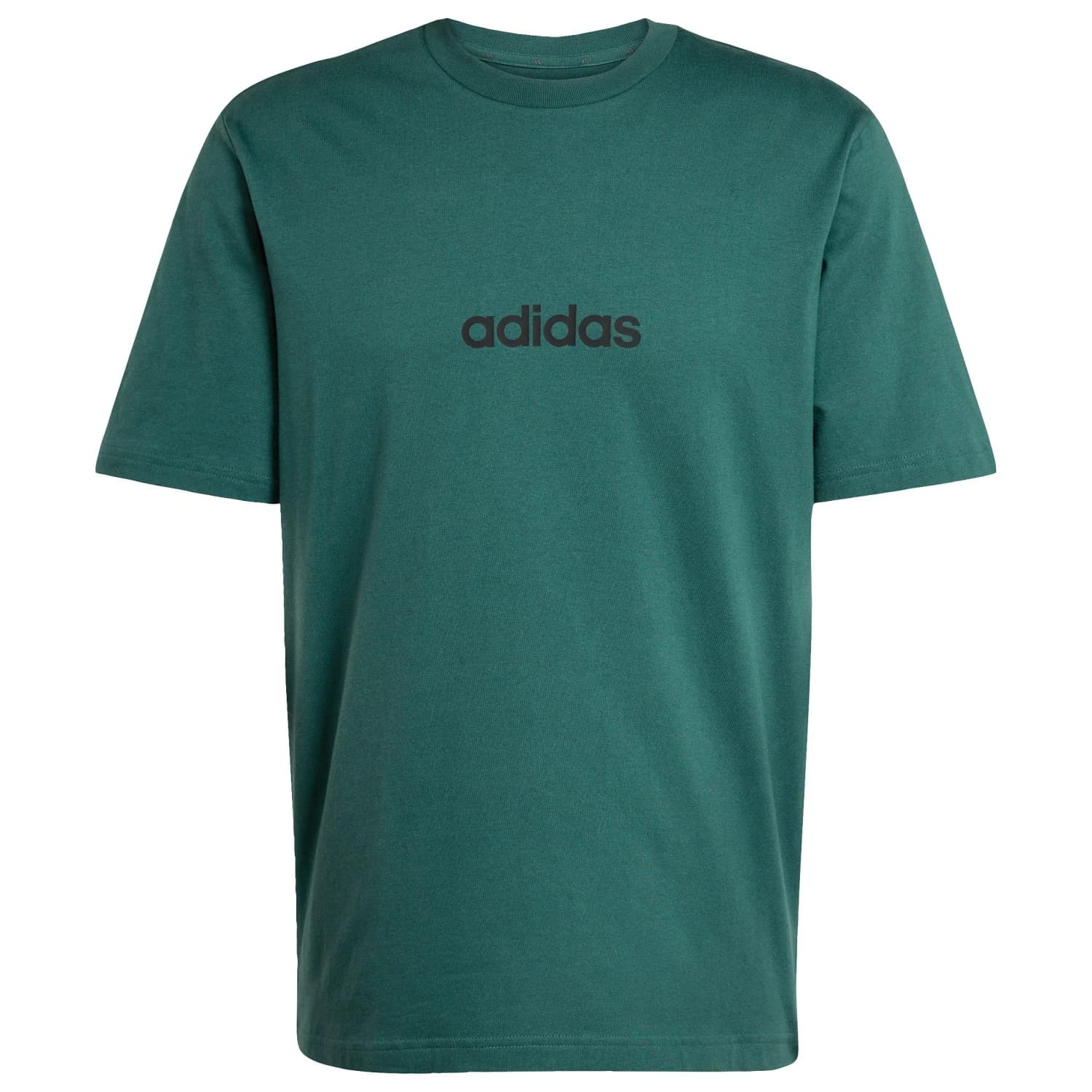 Мъжка тениска Adidas Linear Single Jersey Tee T-shirt - Collegiate Green / Black