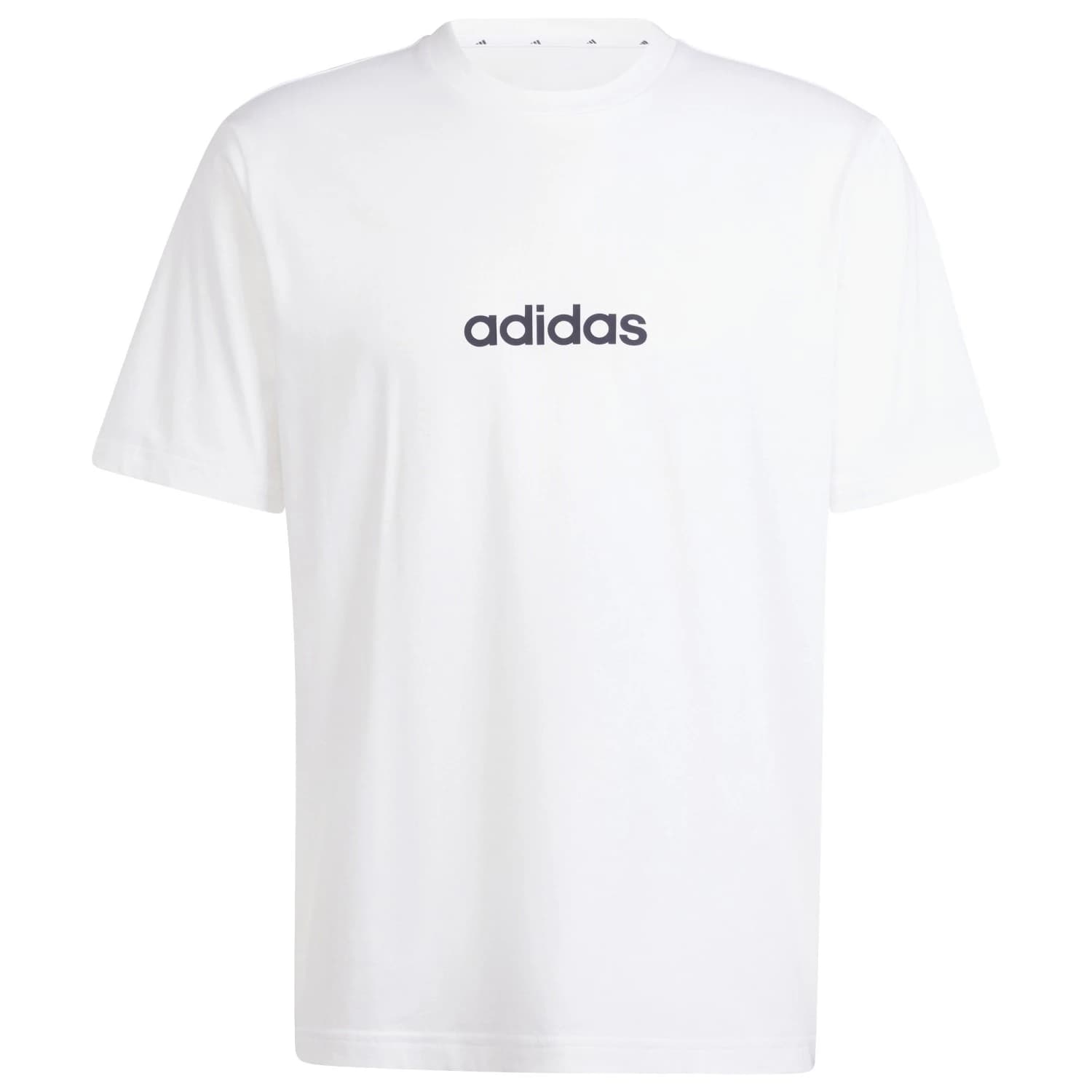 Мъжка тениска Adidas Linear Single Jersey Tee T-shirt - White / Black