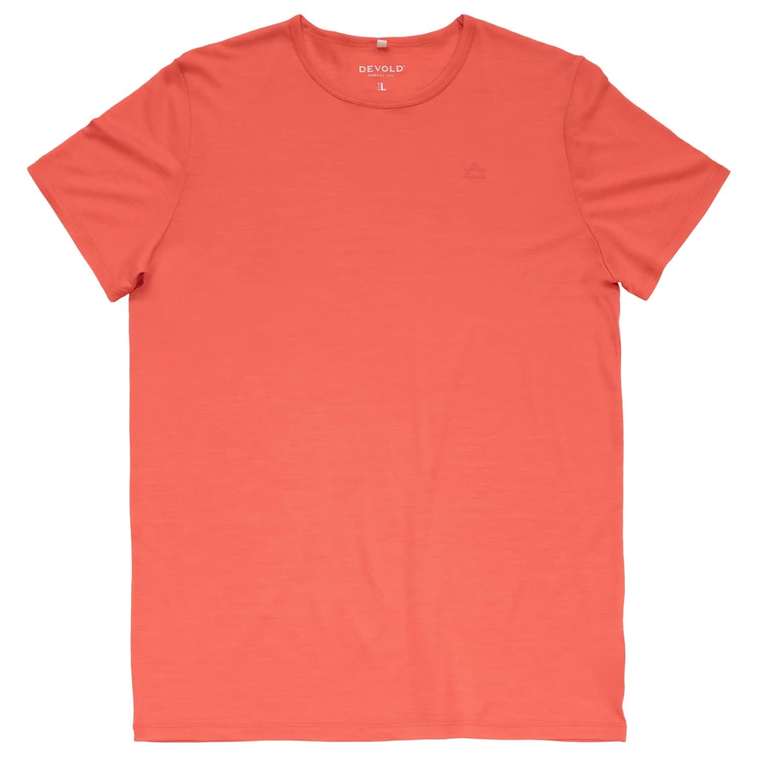 Мъжка мериносова блуза Devold Active Tee Merino shirt - Cayenne