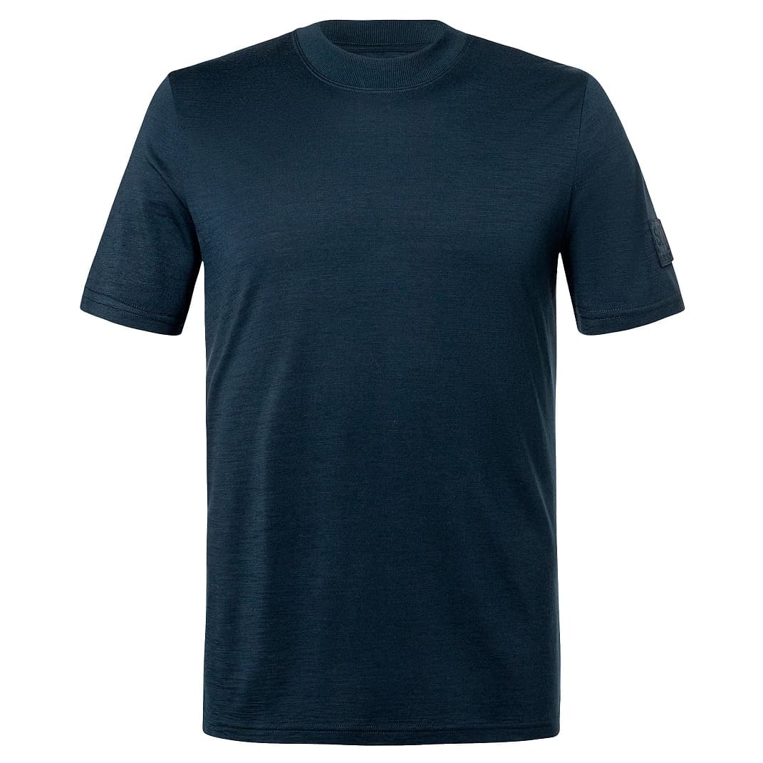 Мъжка мериносова блуза Super.natural Casual Rib Bio Jersey Tee Merino shirt - Blueberry