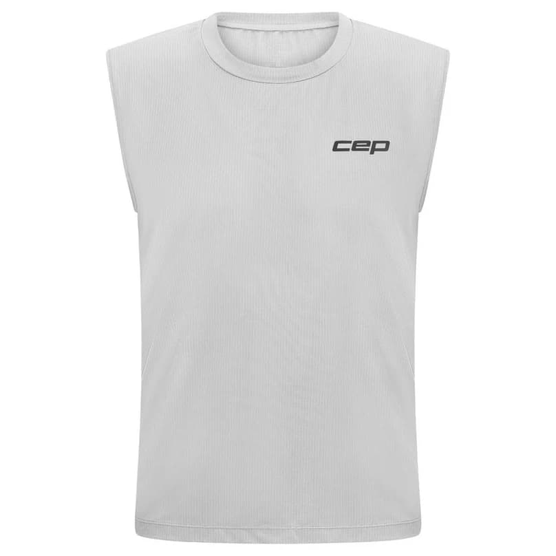 Мъжки потник с широка презрамка Cep Run Shirt Sleeveless Tank top - Light Grey