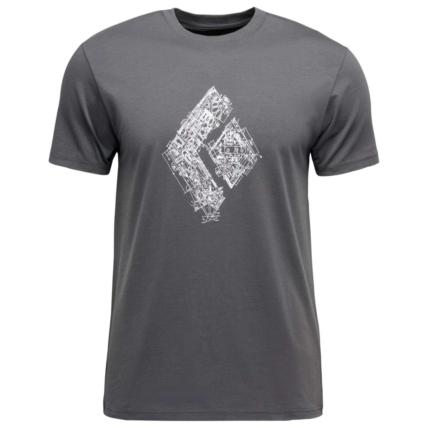 Мъжка тениска Black Diamond Engineered Diamond S/S Tee T-shirt - Anthracite