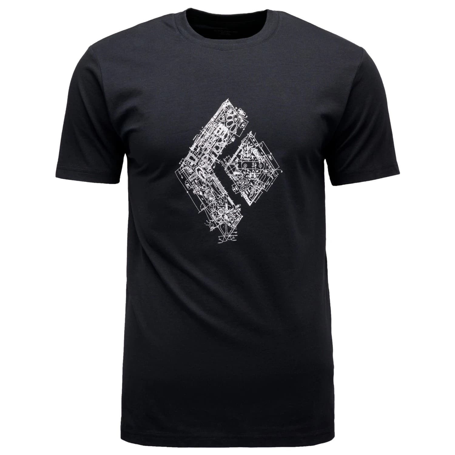 Мъжка тениска Black Diamond Engineered Diamond S/S Tee T-shirt - Black