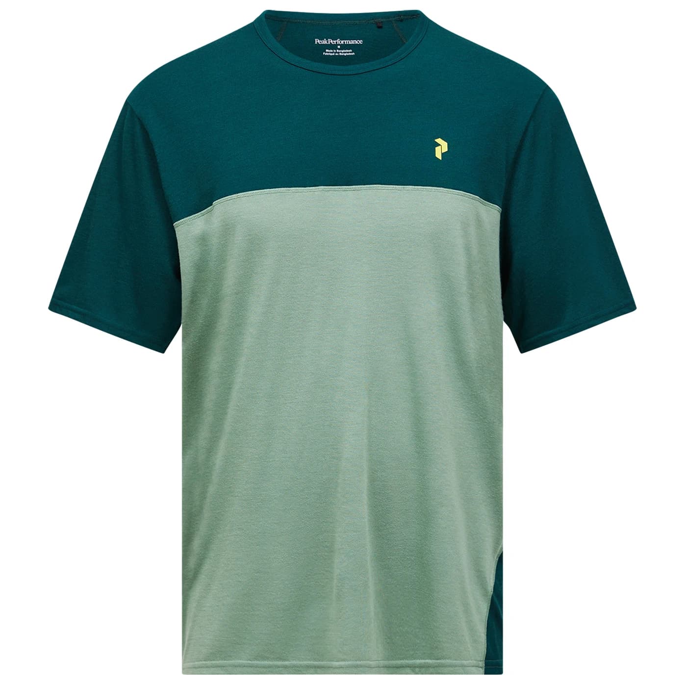 Мъжка фланелка с къс ръкав за колоездене Peak performance Trail Wool Blend S/S Merino shirt - Ponderosa Pine