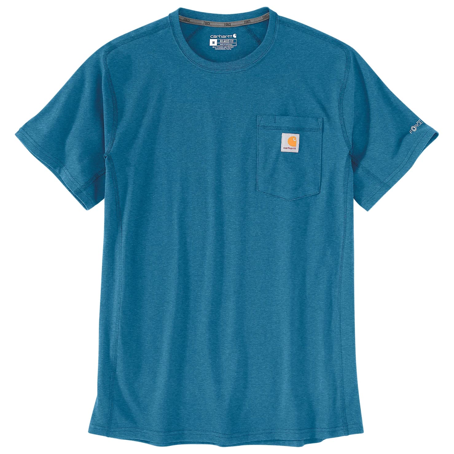 Мъжка тениска Carhartt Force Pocket S/S T-Shirt - Dark Horizon Blue Heather