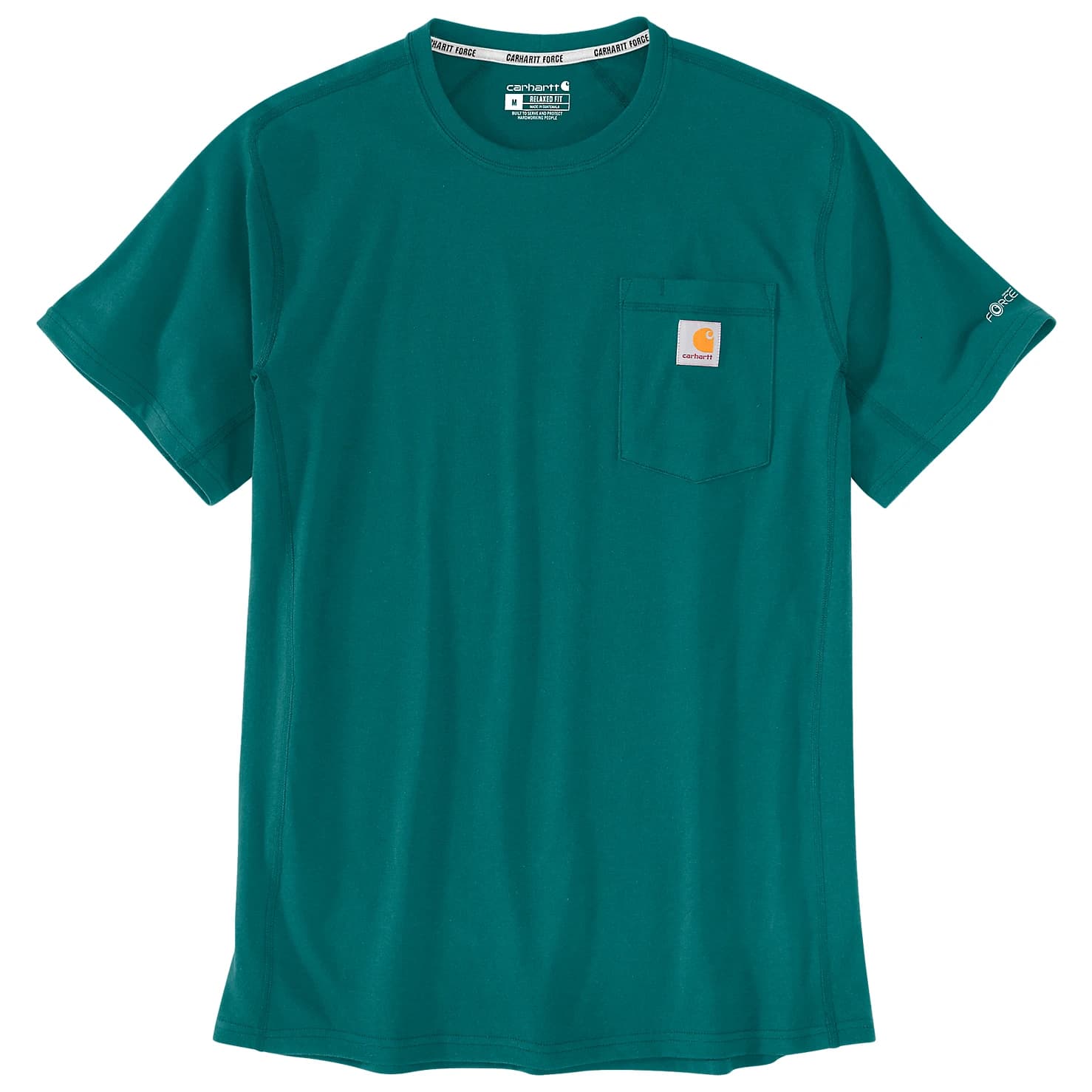 Мъжка тениска Carhartt Force Pocket S/S T-Shirt - Transformative Teal