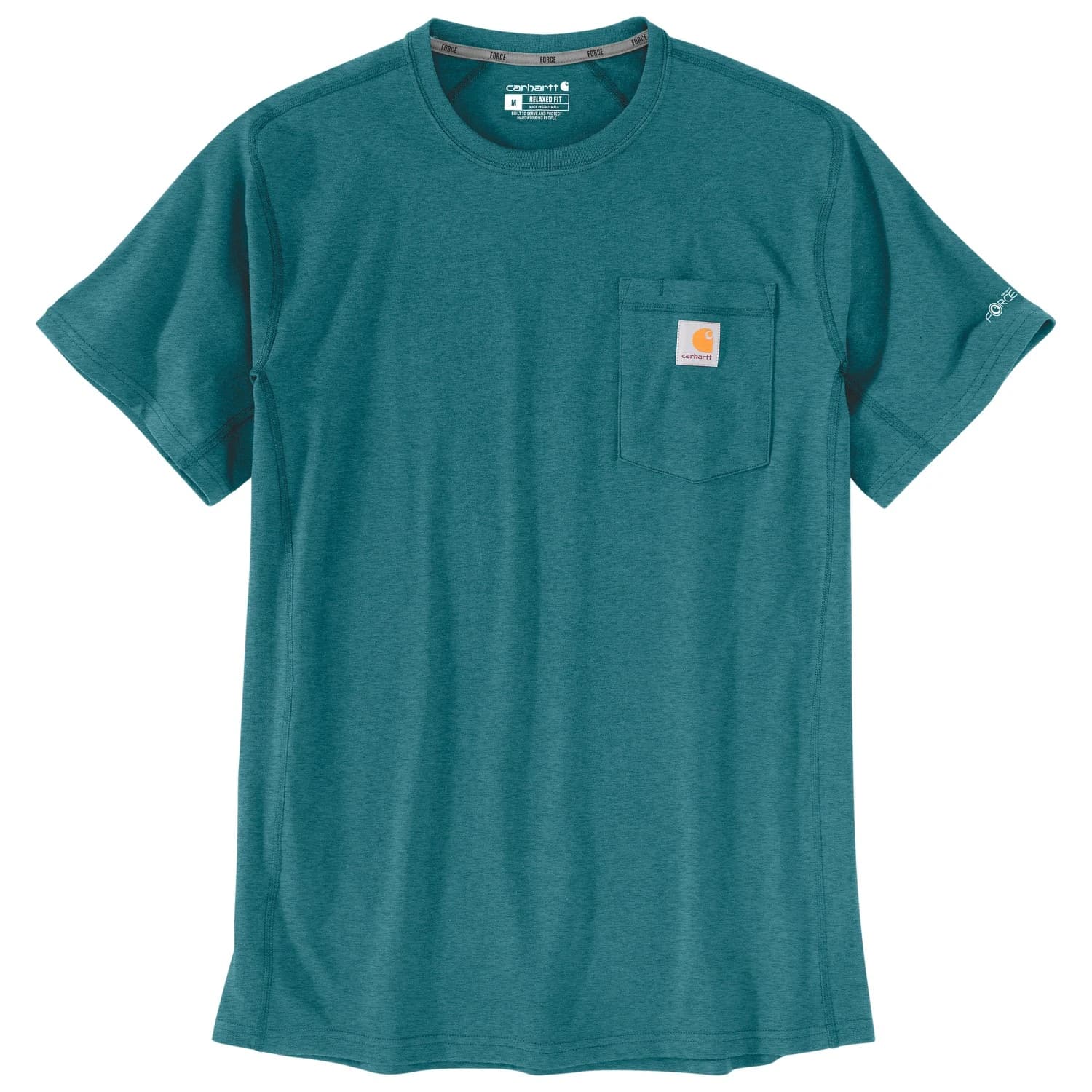 Мъжка тениска Carhartt Force Pocket S/S T-Shirt - Harbor Teal Heather
