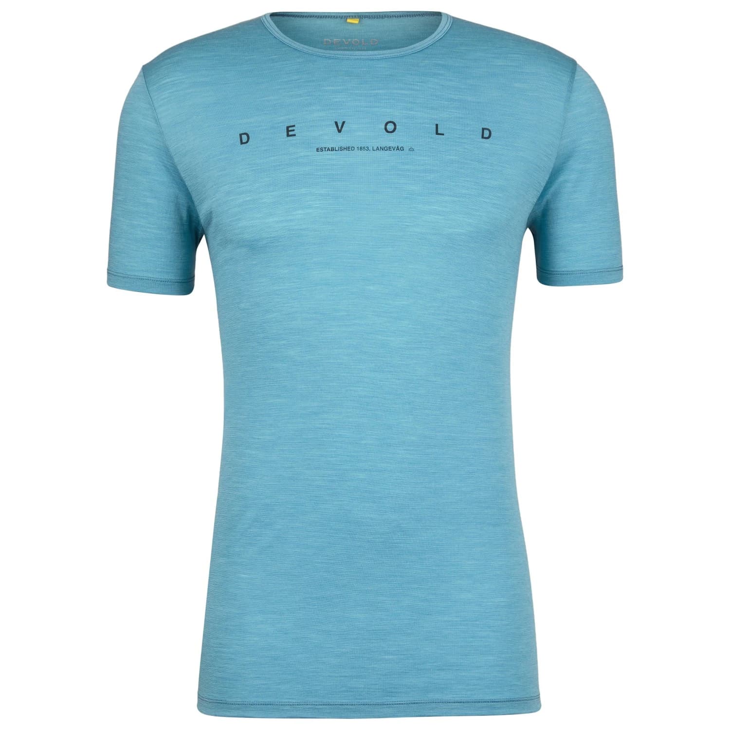 Мъжка мериносова блуза Devold Active Kerning Tee Merino shirt - Skyblue