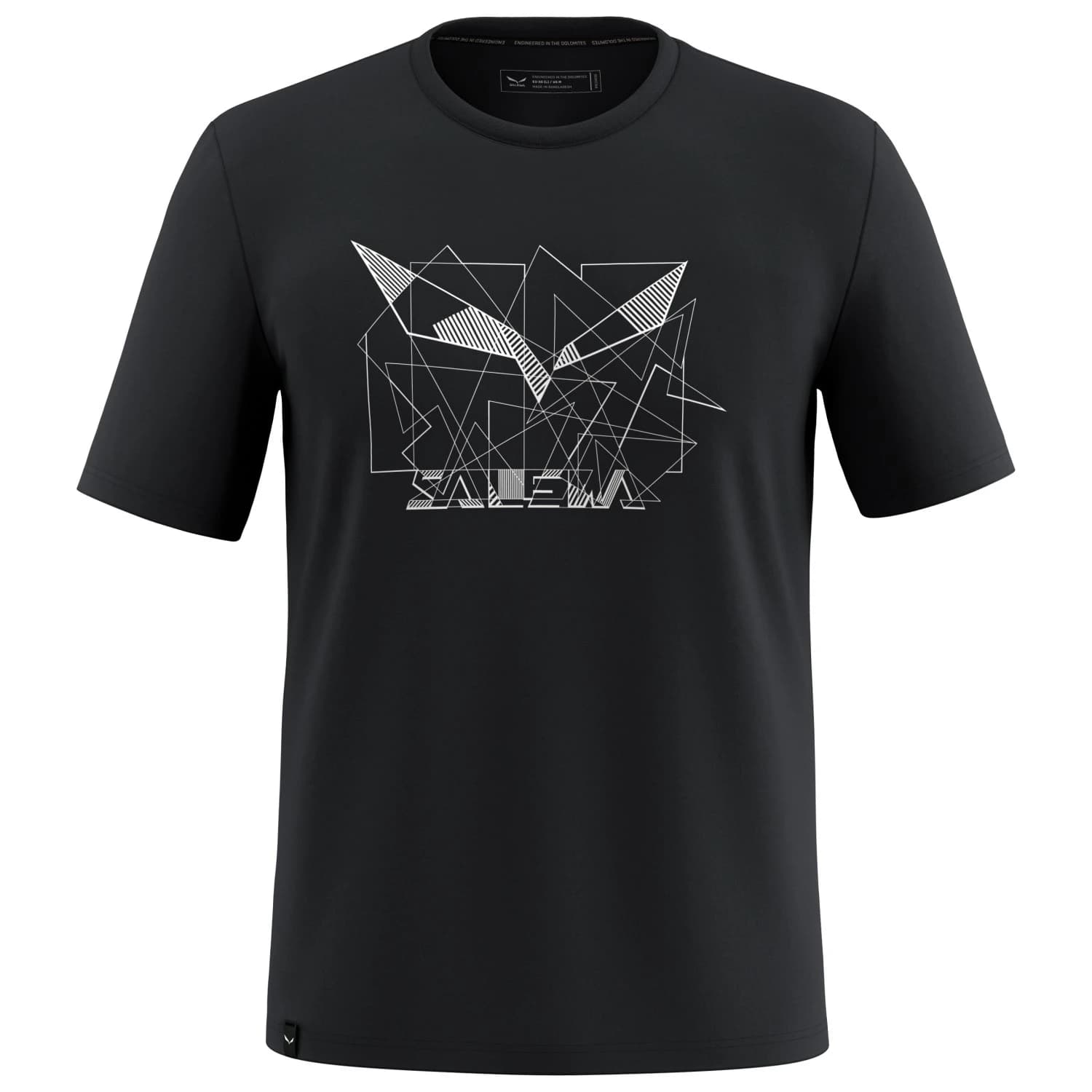 Мъжка спортна тениска Salewa Eagle Geometric T-Shirt Sport shirt - Black Out