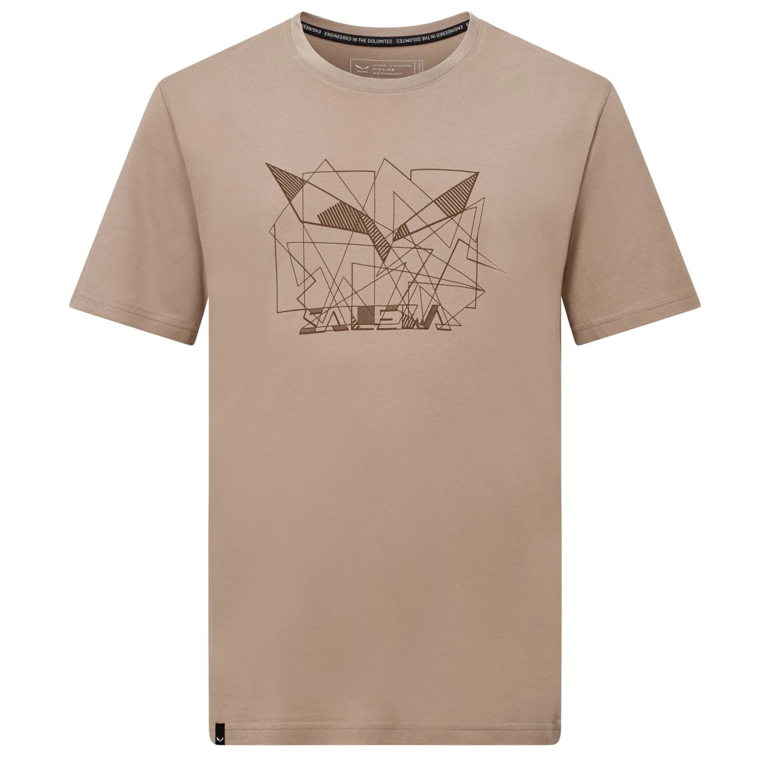 Мъжка спортна тениска Salewa Eagle Geometric T-Shirt Sport shirt - Quicksand