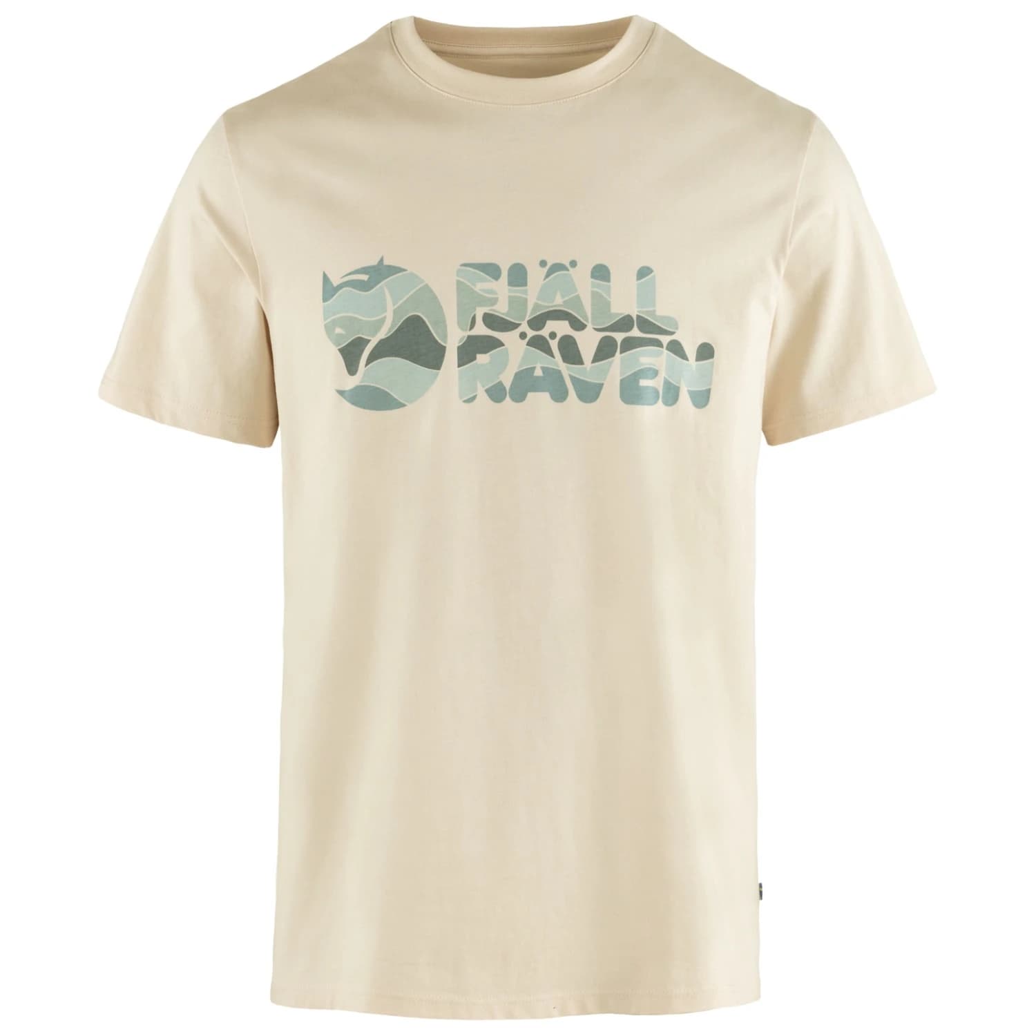 Мъжка тениска Fjällräven Multicolor Logo T-Shirt - Chalk White