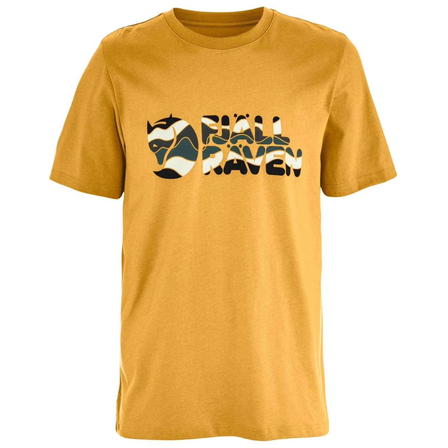Мъжка тениска Fjällräven Multicolor Logo T-Shirt - Ochre