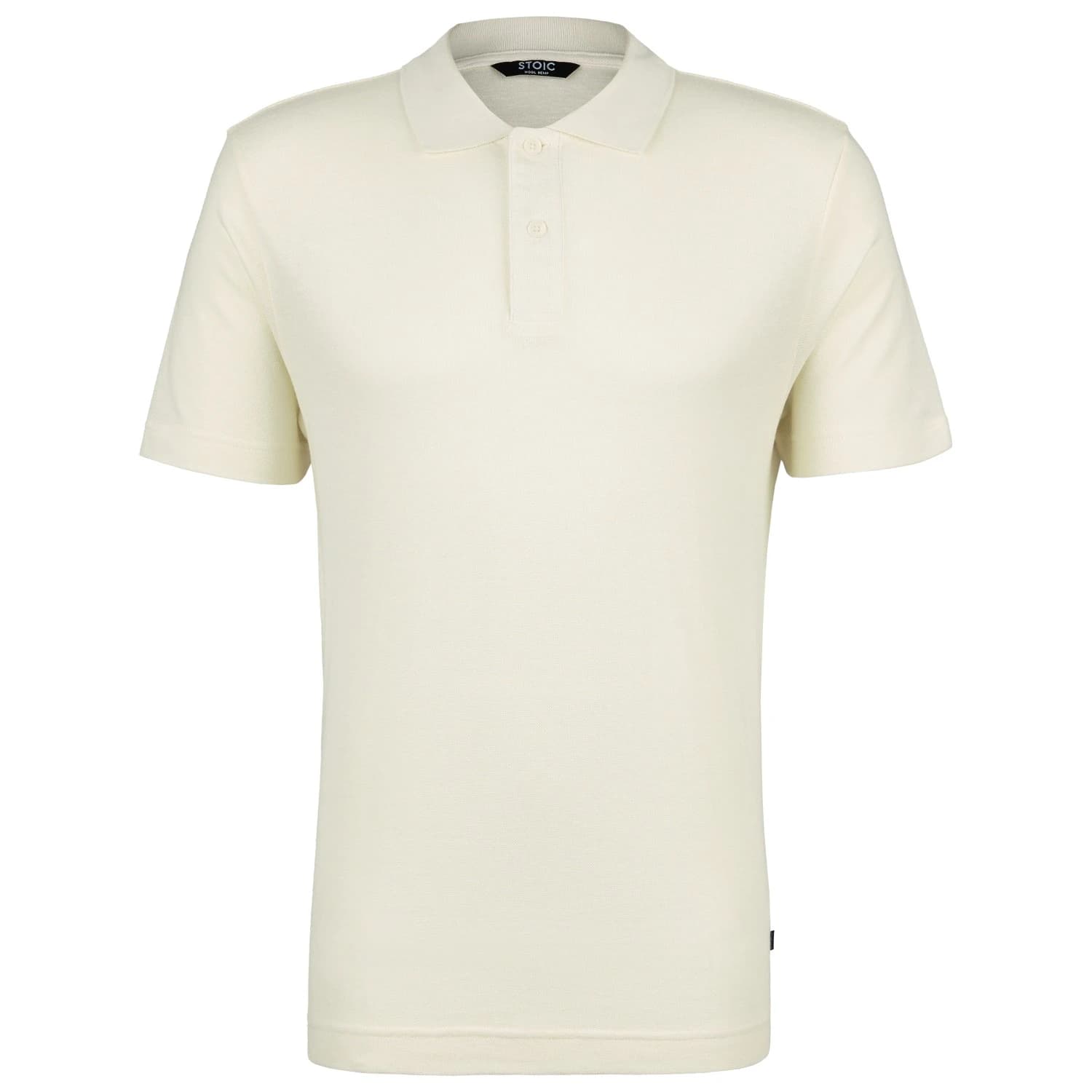 Мъжка поло тениска Stoic WoolHemp VarbergSt. Pique Polo shirt - Blanc White